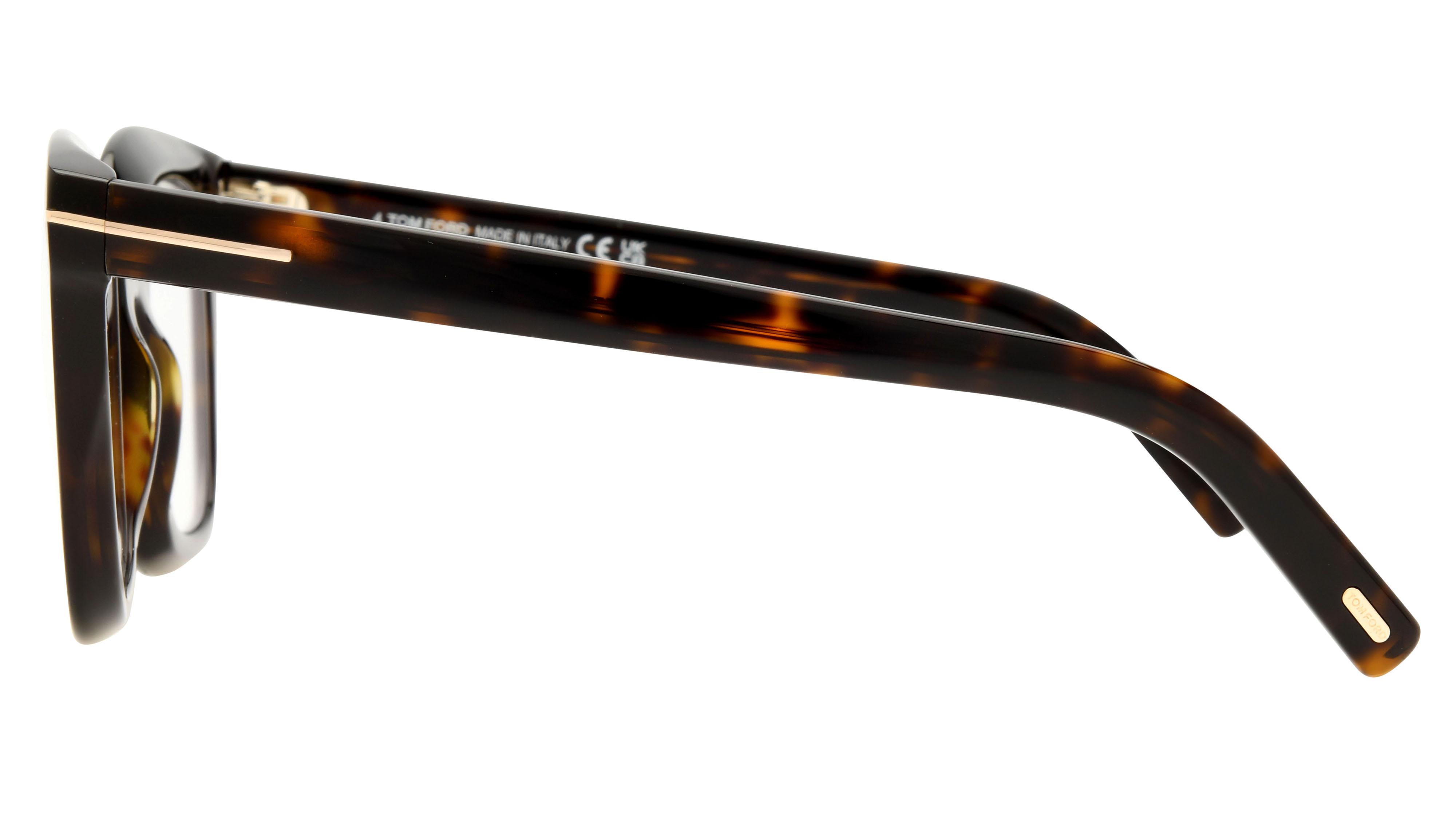 Lunettes de vue Tom Ford Femme Marron Carré Tf5880-B Gauche
