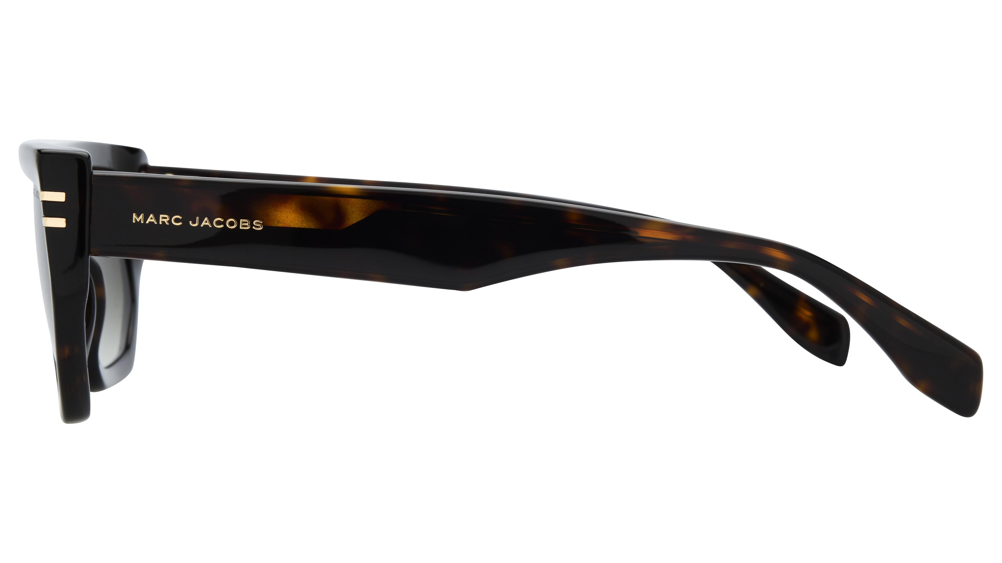 Lunettes de soleil Marc Jacobs Homme Écaille Rectangle Marc Gauche