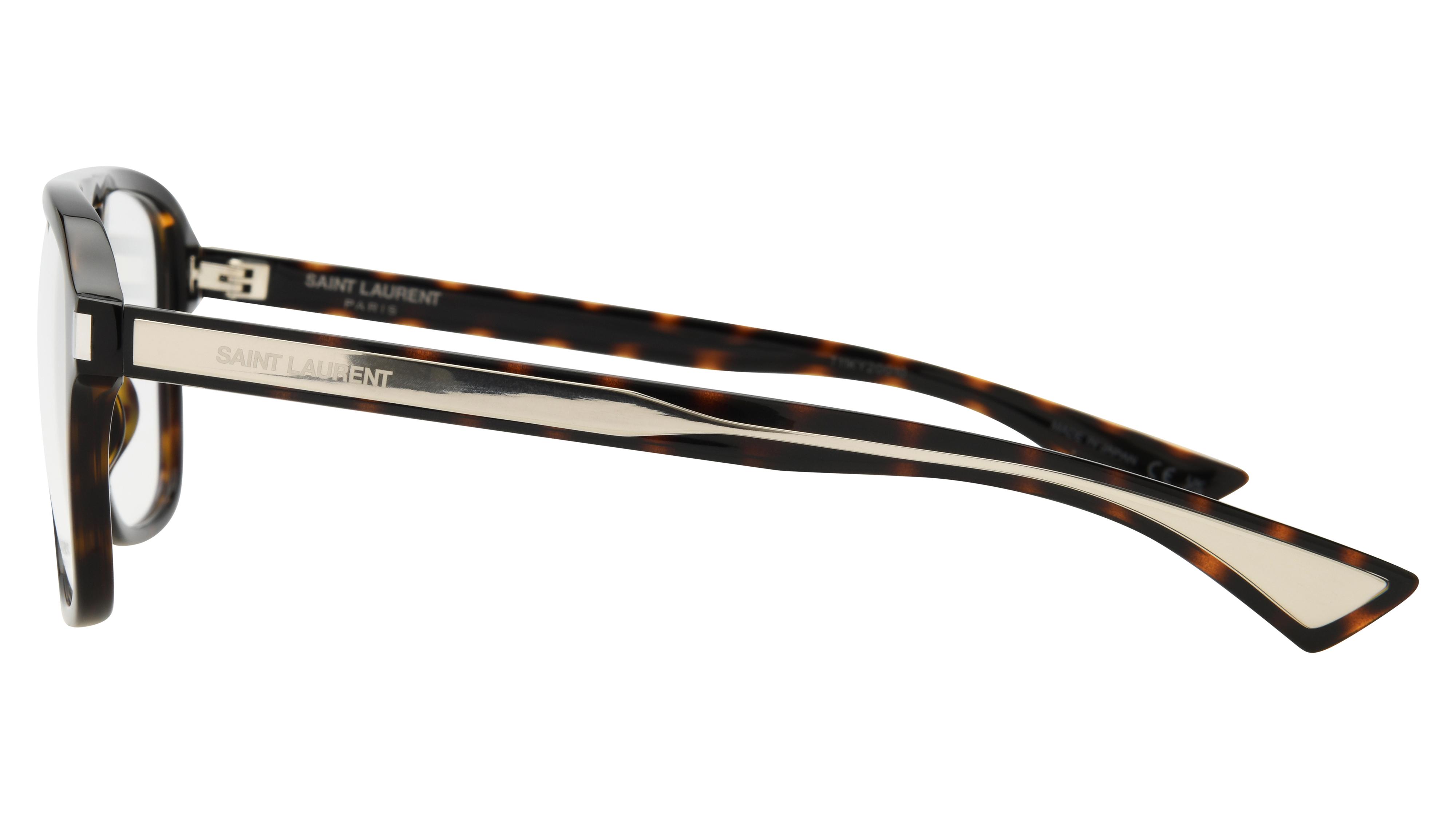 Lunettes de vue Saint Laurent Homme Écaille Aviateur sl Gauche