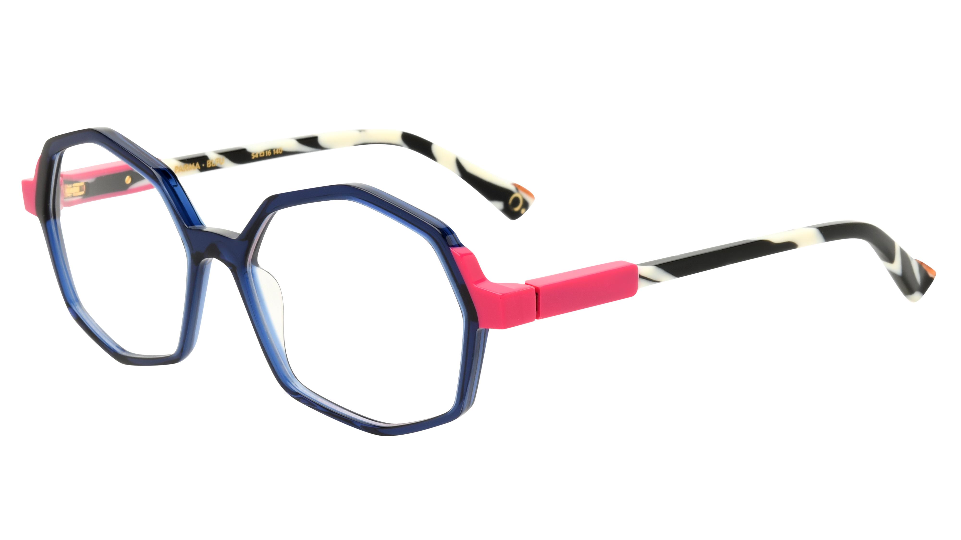 Lunettes de vue Etnia Barcelona Femme Bleu Ovale Parma54O Trois-Quart