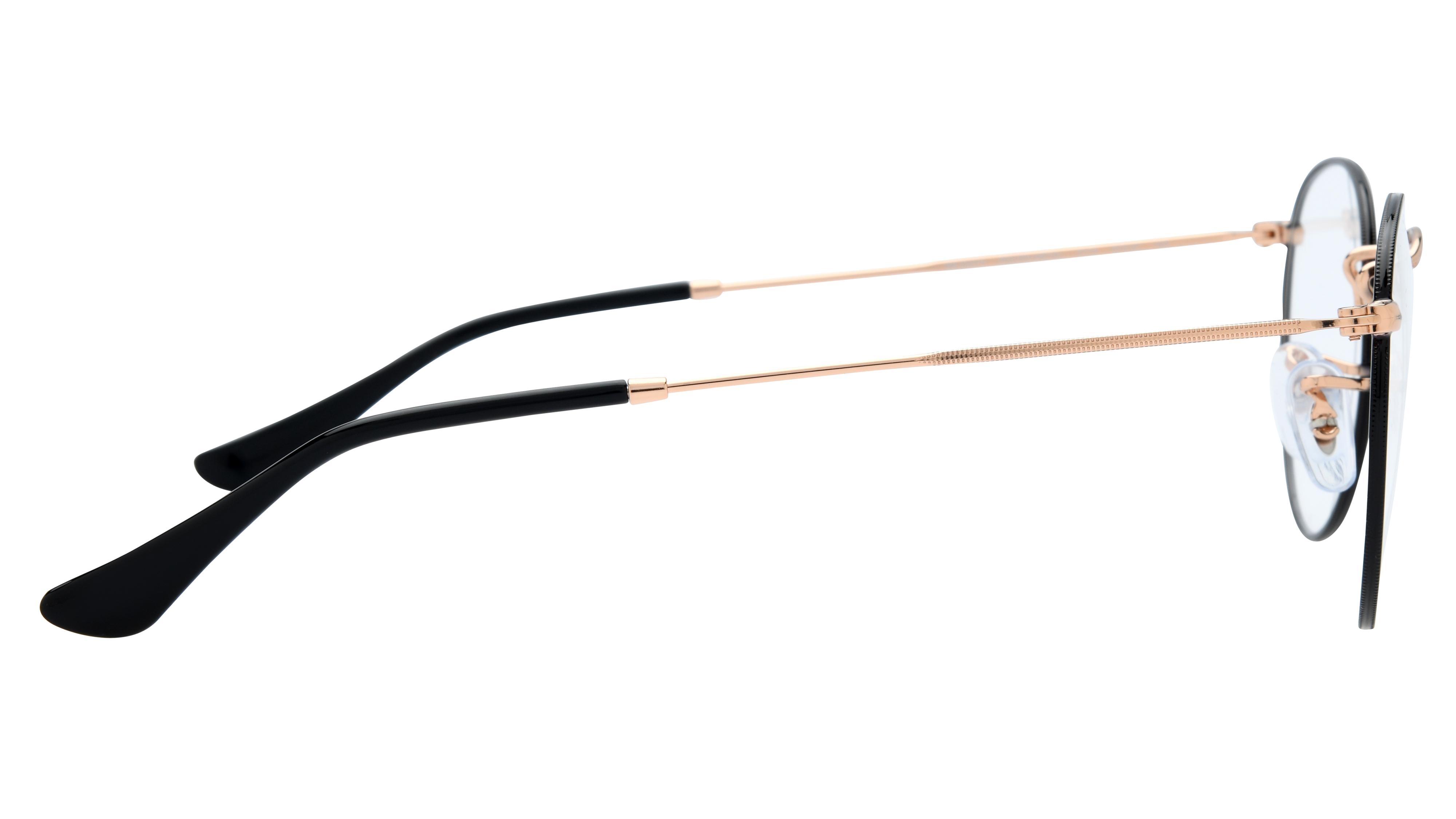 Lunettes de vue Ray-Ban Mixte Noir Ronde RX3447V Droite