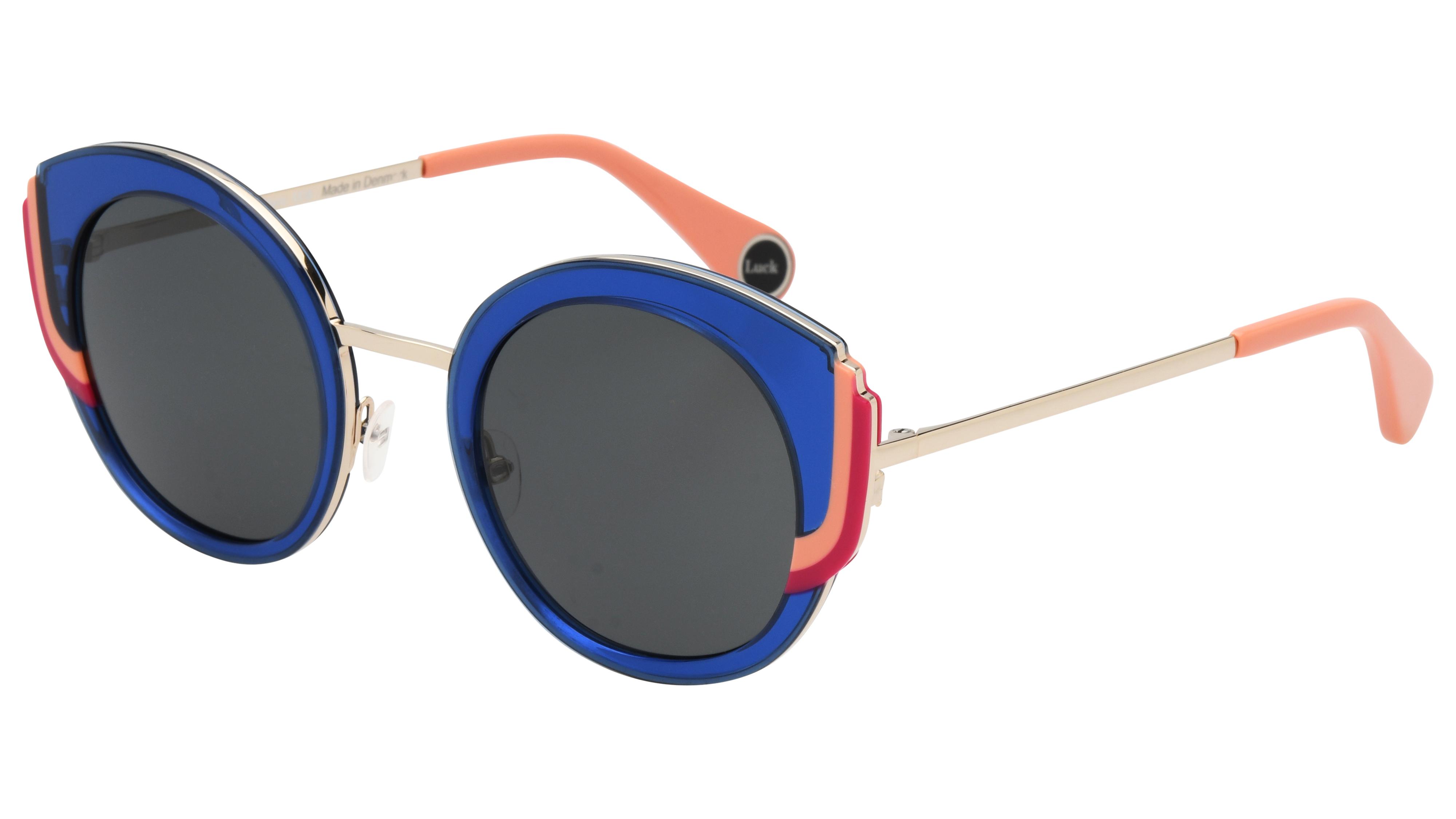 Lunettes de soleil WOOW Femme Bleu Papillon Superluck Trois-Quart