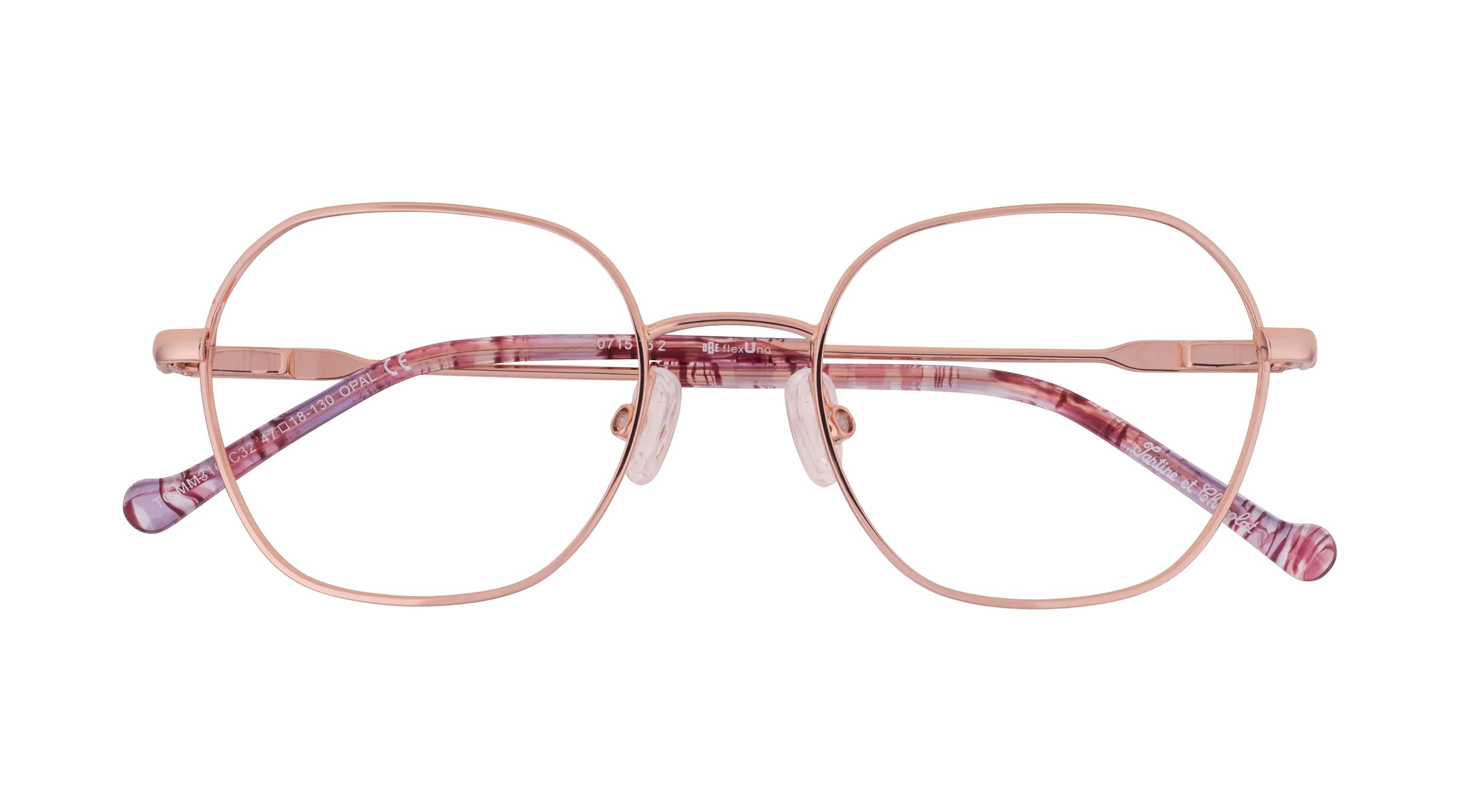Lunettes de vue Tartine et Chocolat  Or Carré TCMM316C32 Face