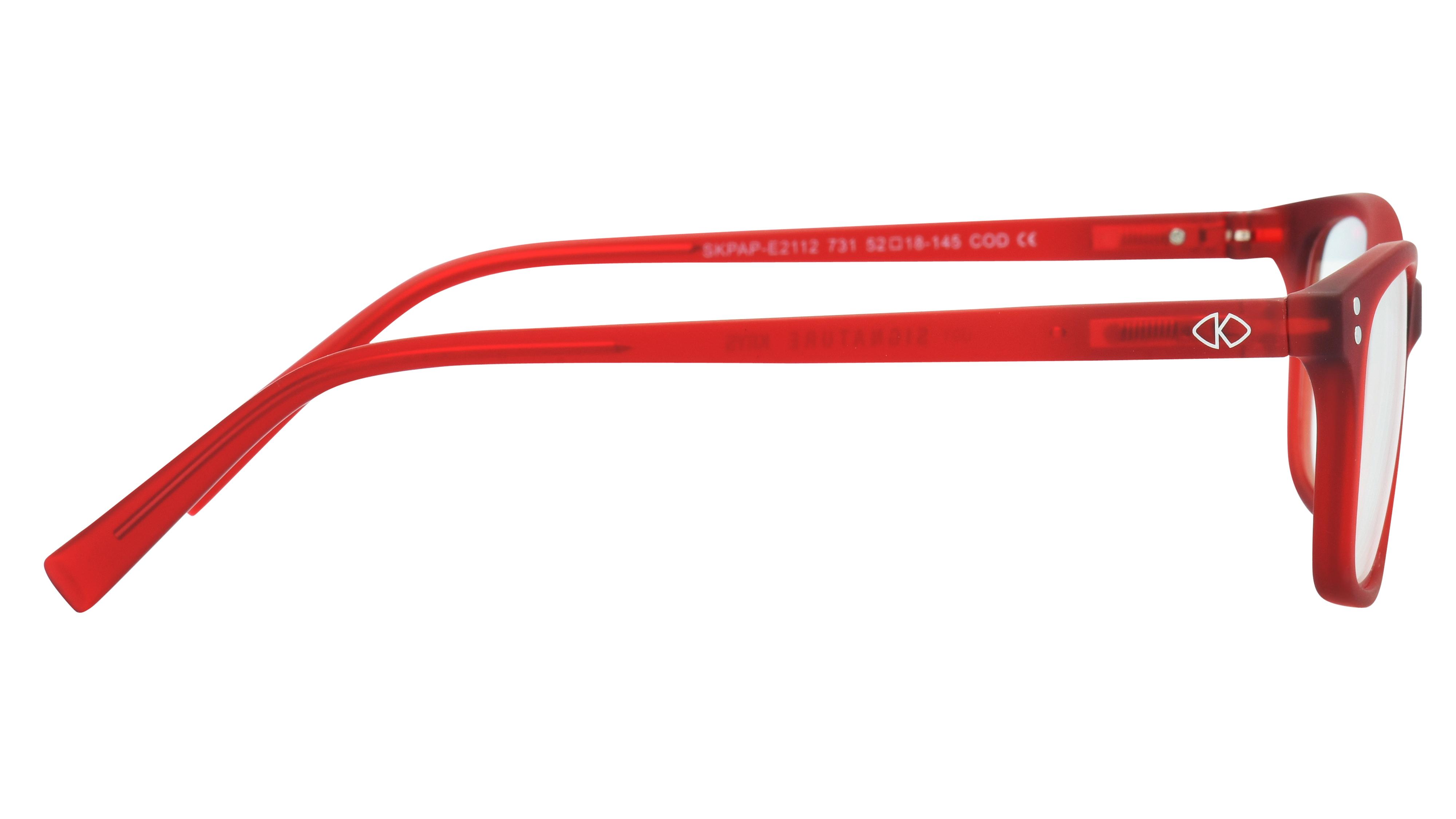 Lunettes anti-lumière bleue Signature Krys Mixte Rouge Rectangle Skpap-E2112 Droite