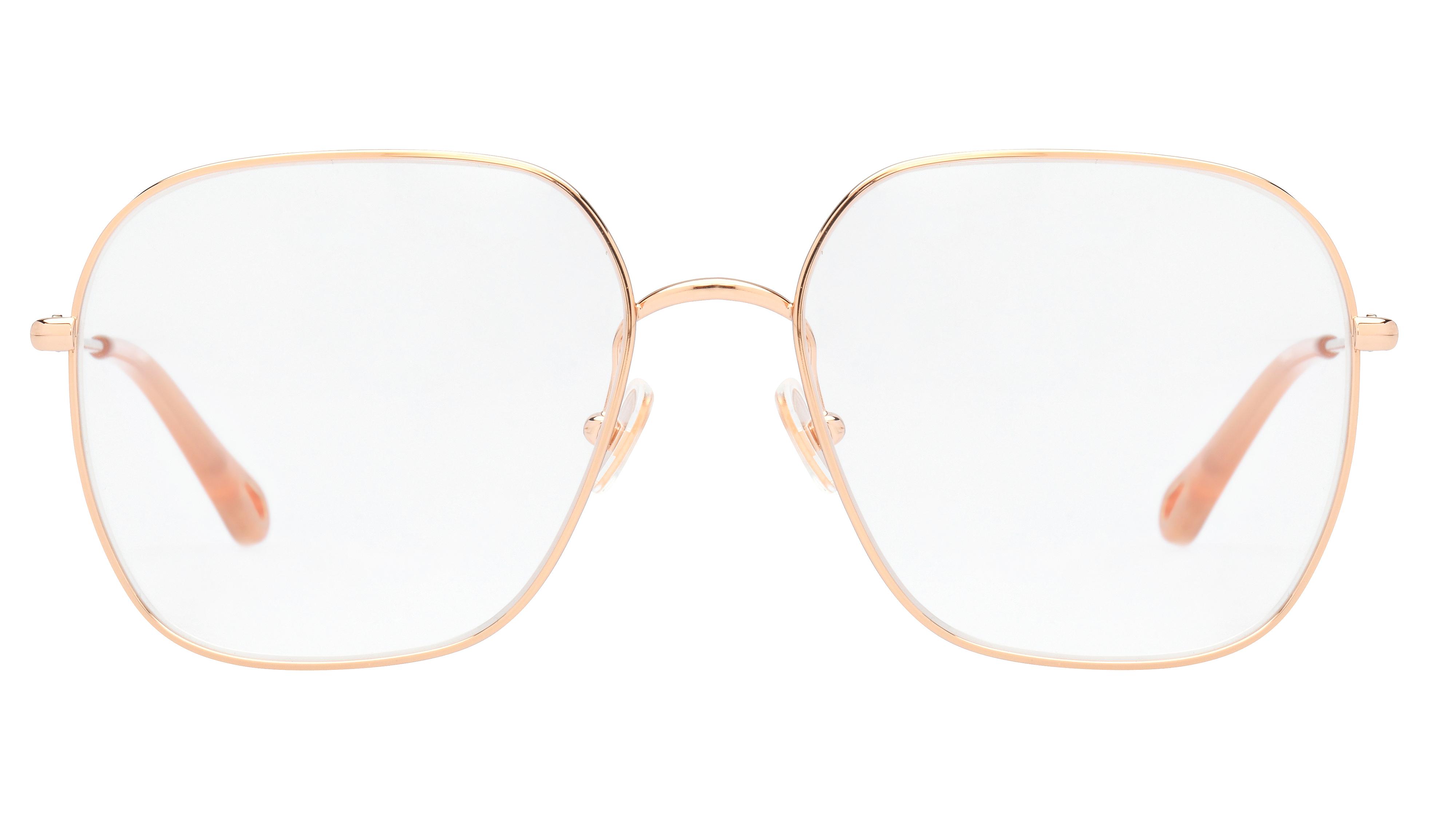 Lunettes de vue Chloé Femme Rose Carré Ch0023O Face