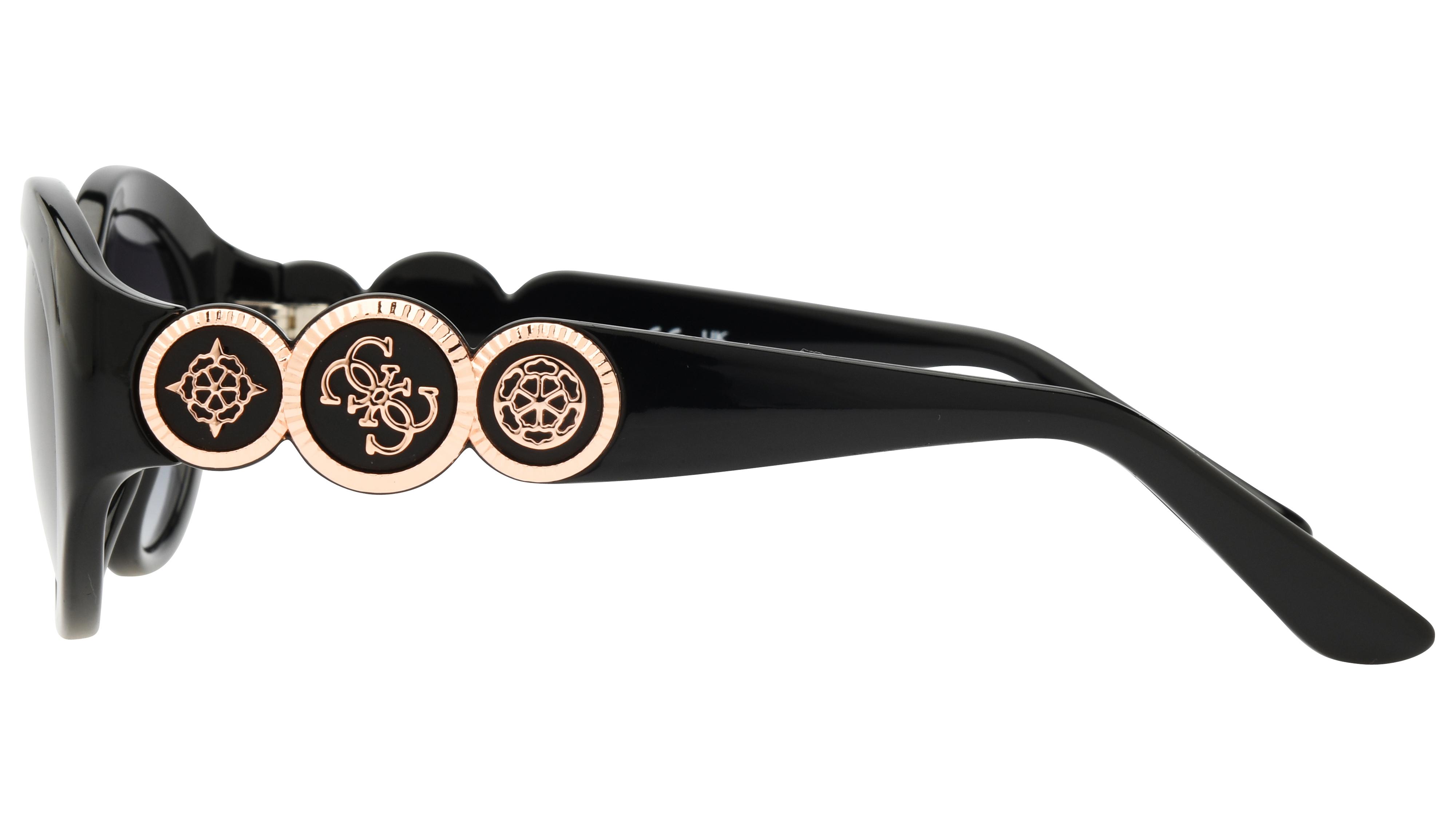 Lunettes de soleil Guess Femme Noir Ovale Gu00198-H Gauche