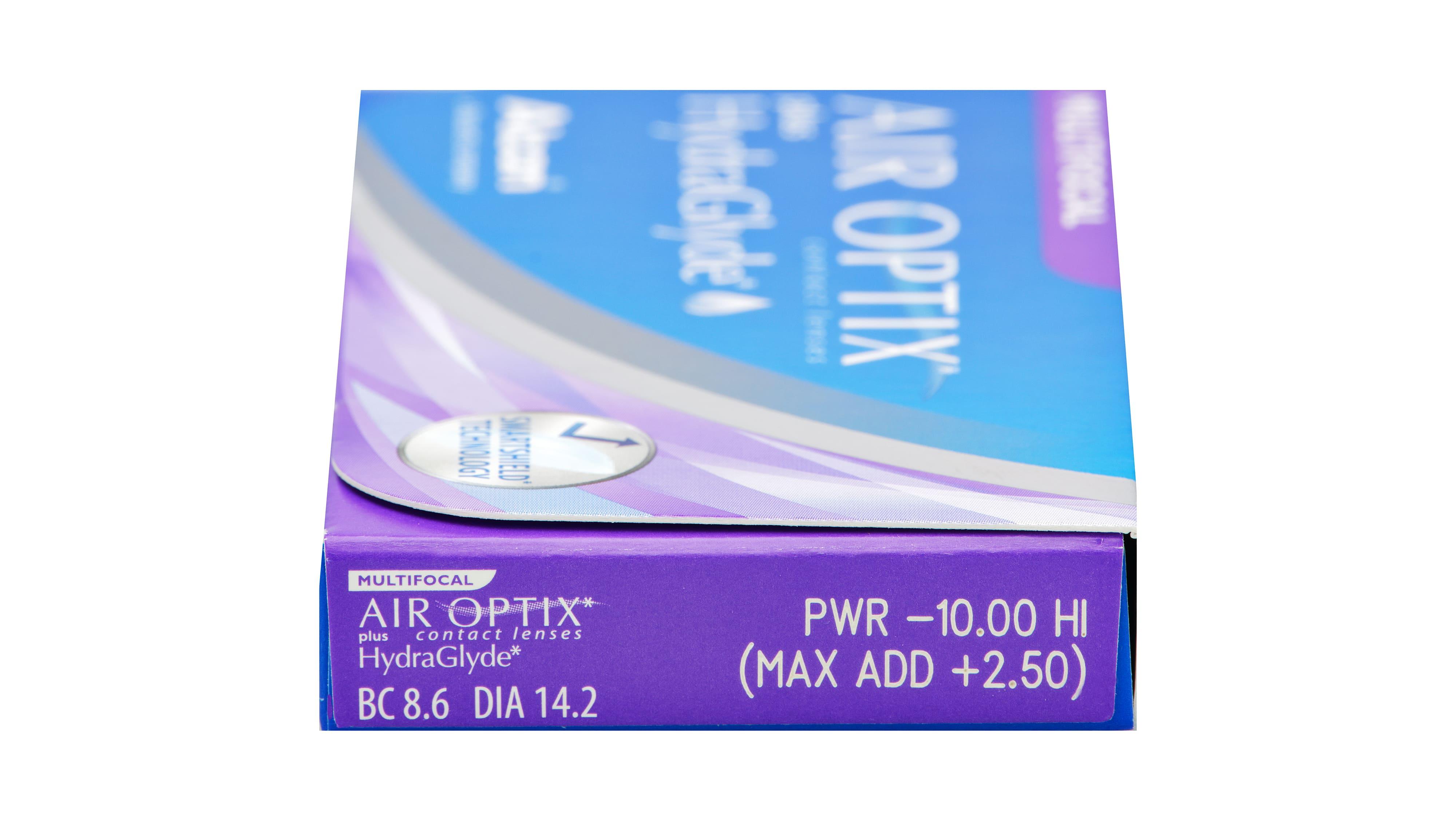 Lentilles de contact Air Optix Plus Hydraglyde Multifocale High 