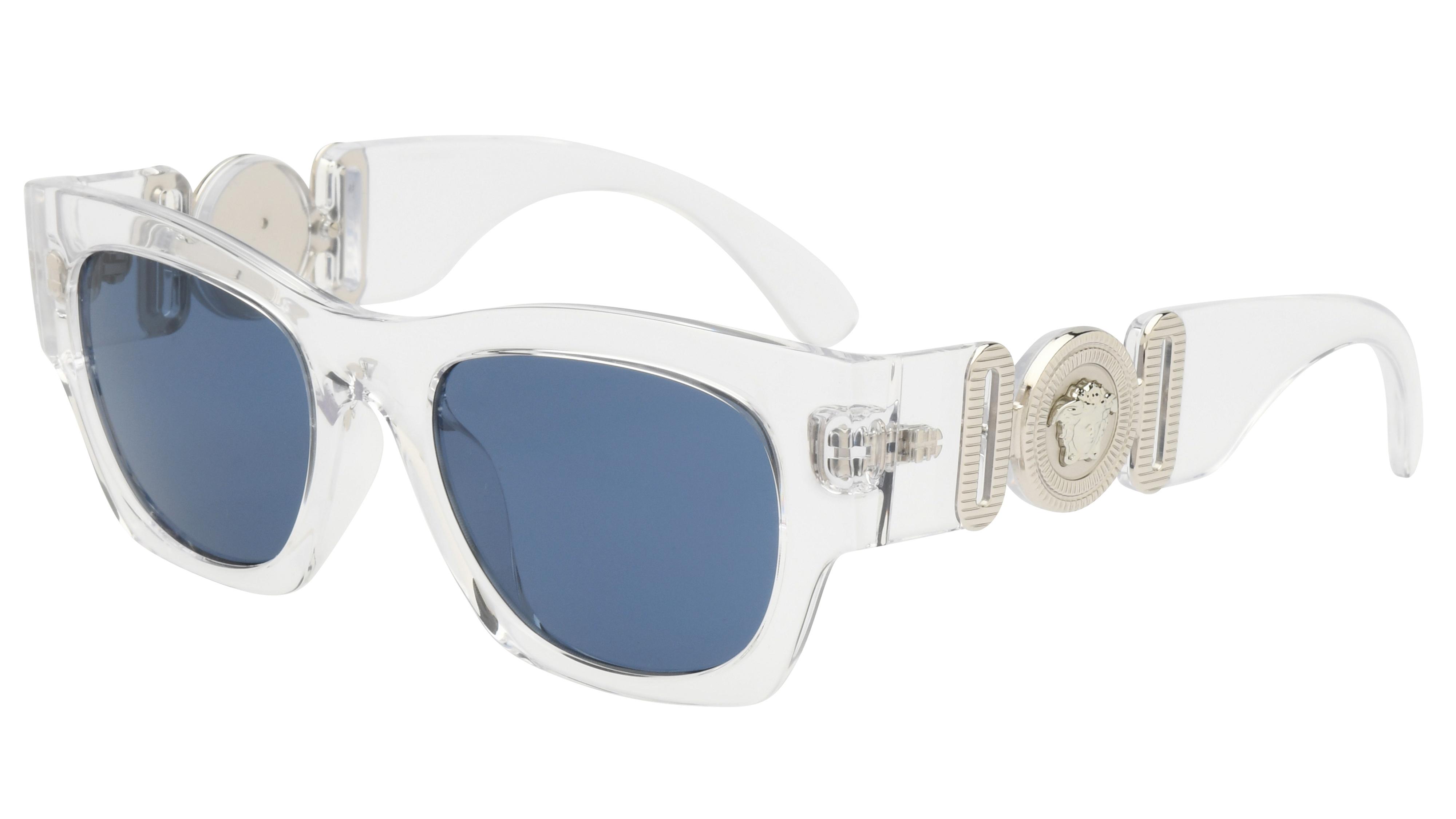 Lunettes de soleil Versace Homme Transparent Carré VE4479U Trois-Quart