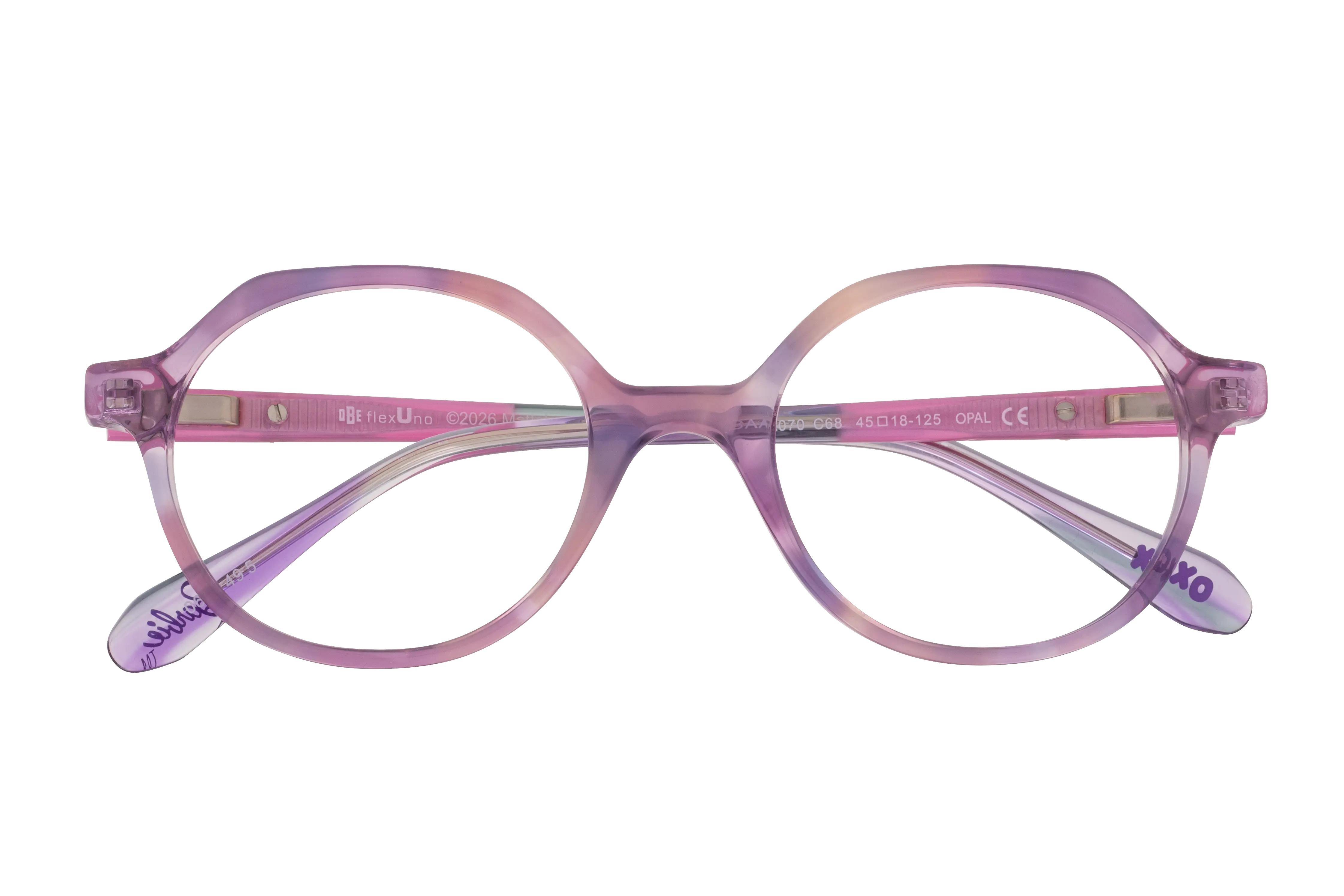 Lunettes de vue Barbie  Violet Rond BAAA070C68 Face