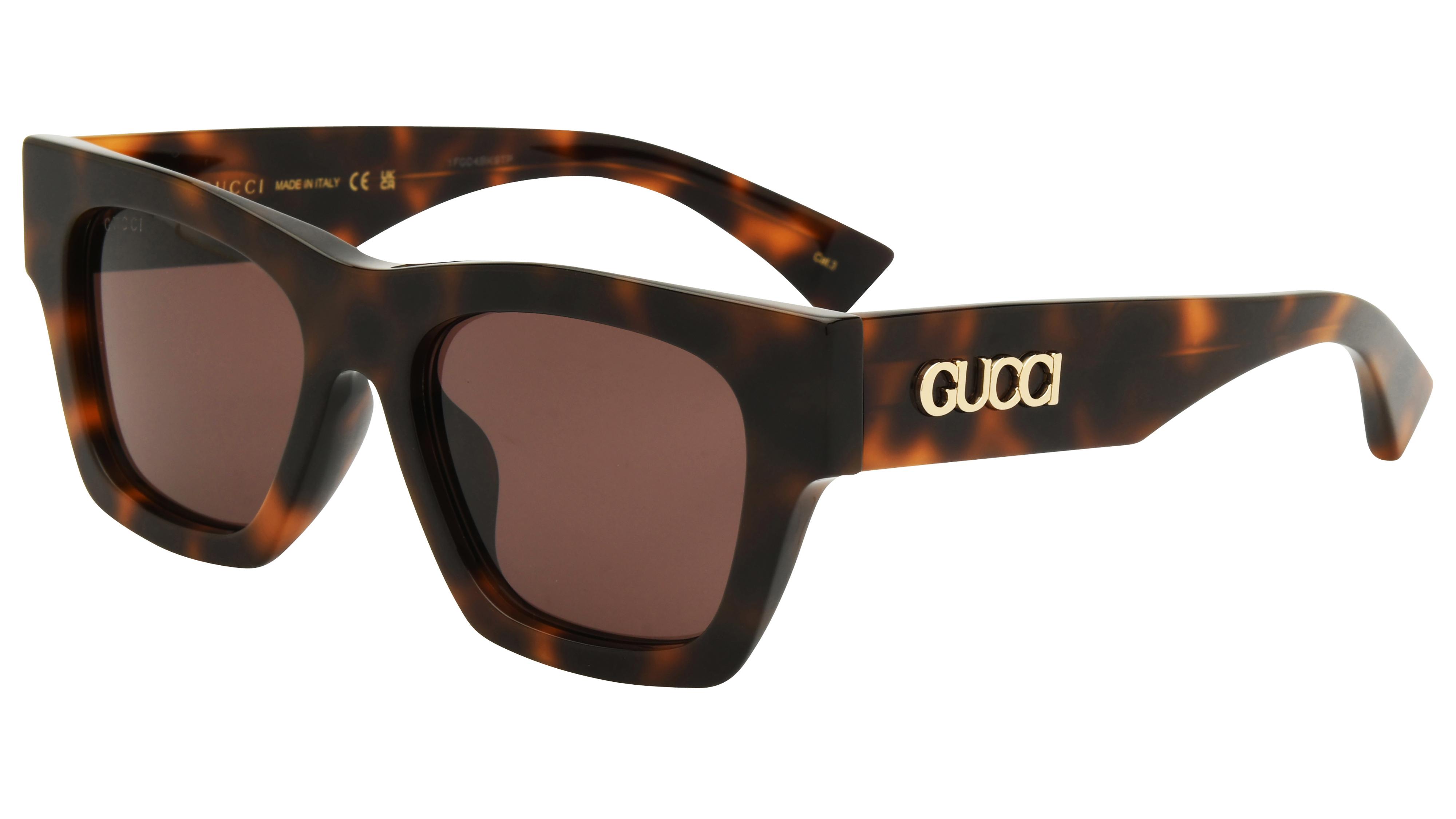 Lunettes de soleil Gucci Femme Bleu Rectangle gg1835sa Trois-Quart