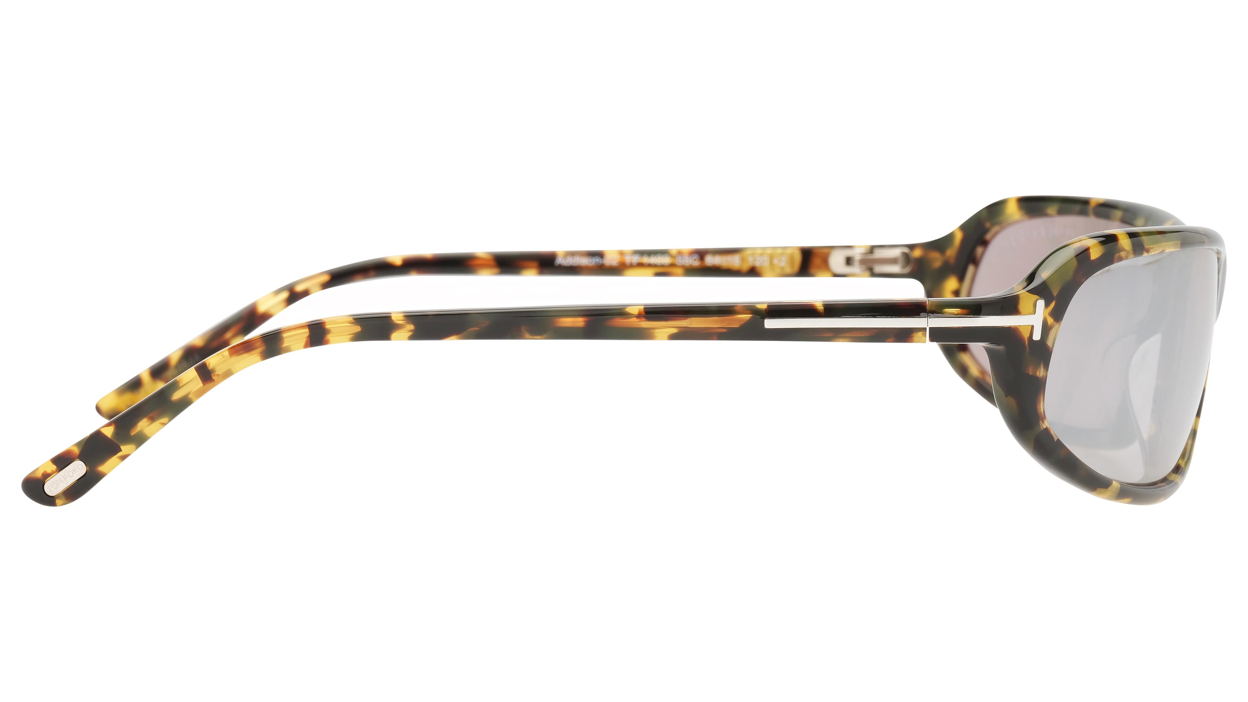 Lunettes de soleil Tom Ford Mixte Écaille Rectangle Ft1400 Droite
