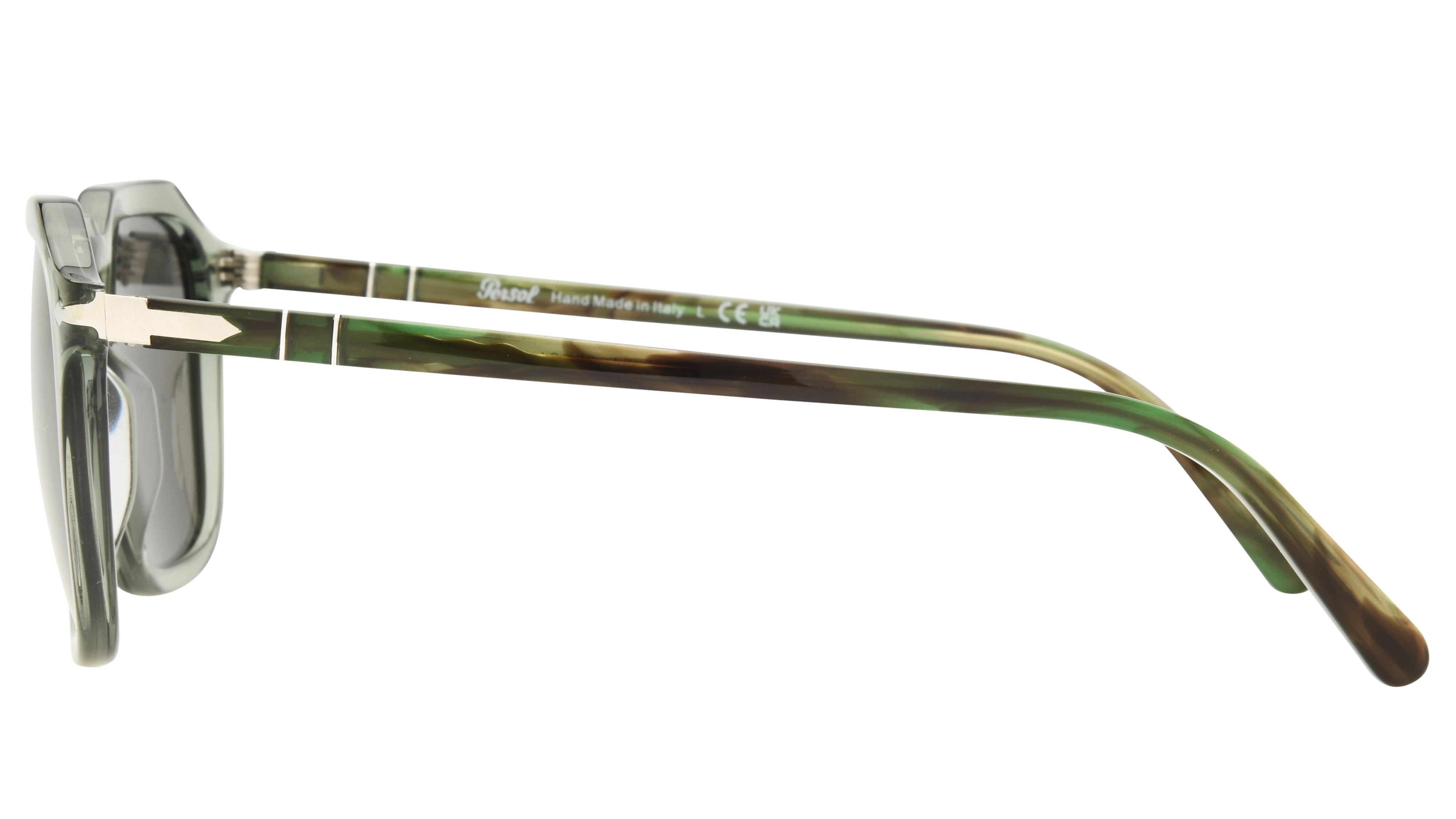 Lunettes de soleil Persol Mixte Vert Carré PO3292S Gauche