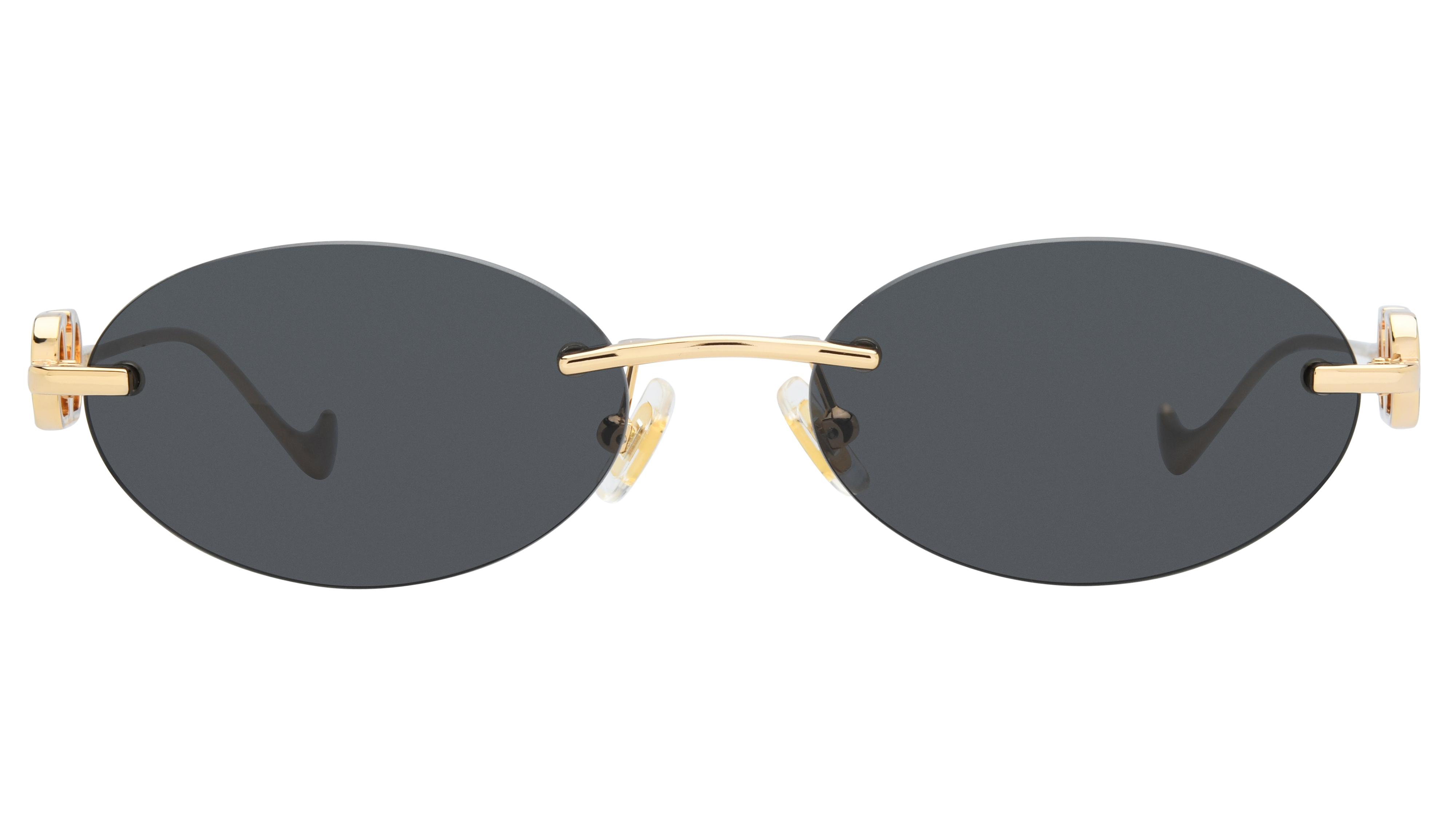 Lunettes de soleil Valentino Femme Or Ovale Vg0032S Face