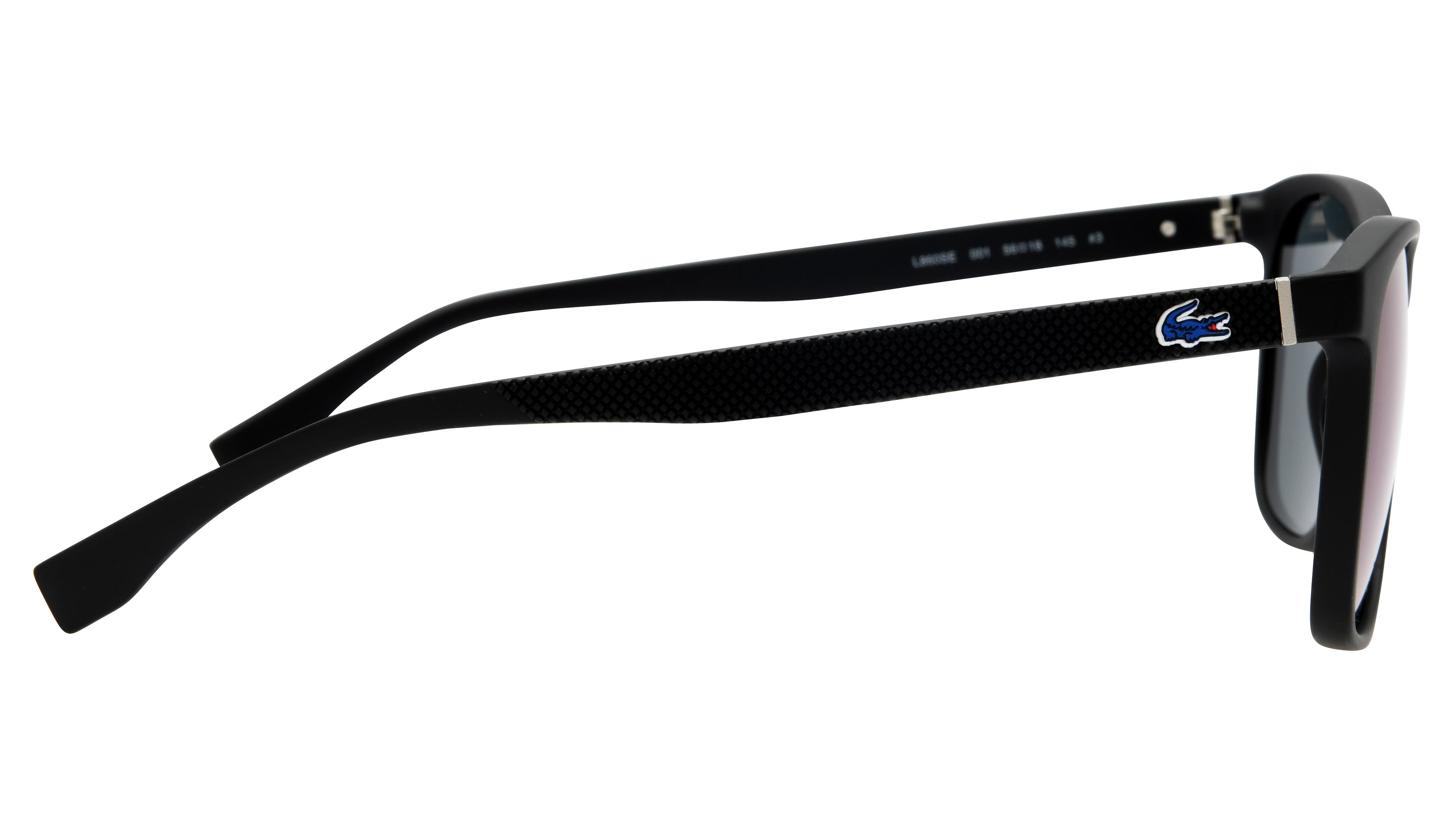 Lunettes de soleil Lacoste L860SE 001 Noir Mat Rectangle Krys
