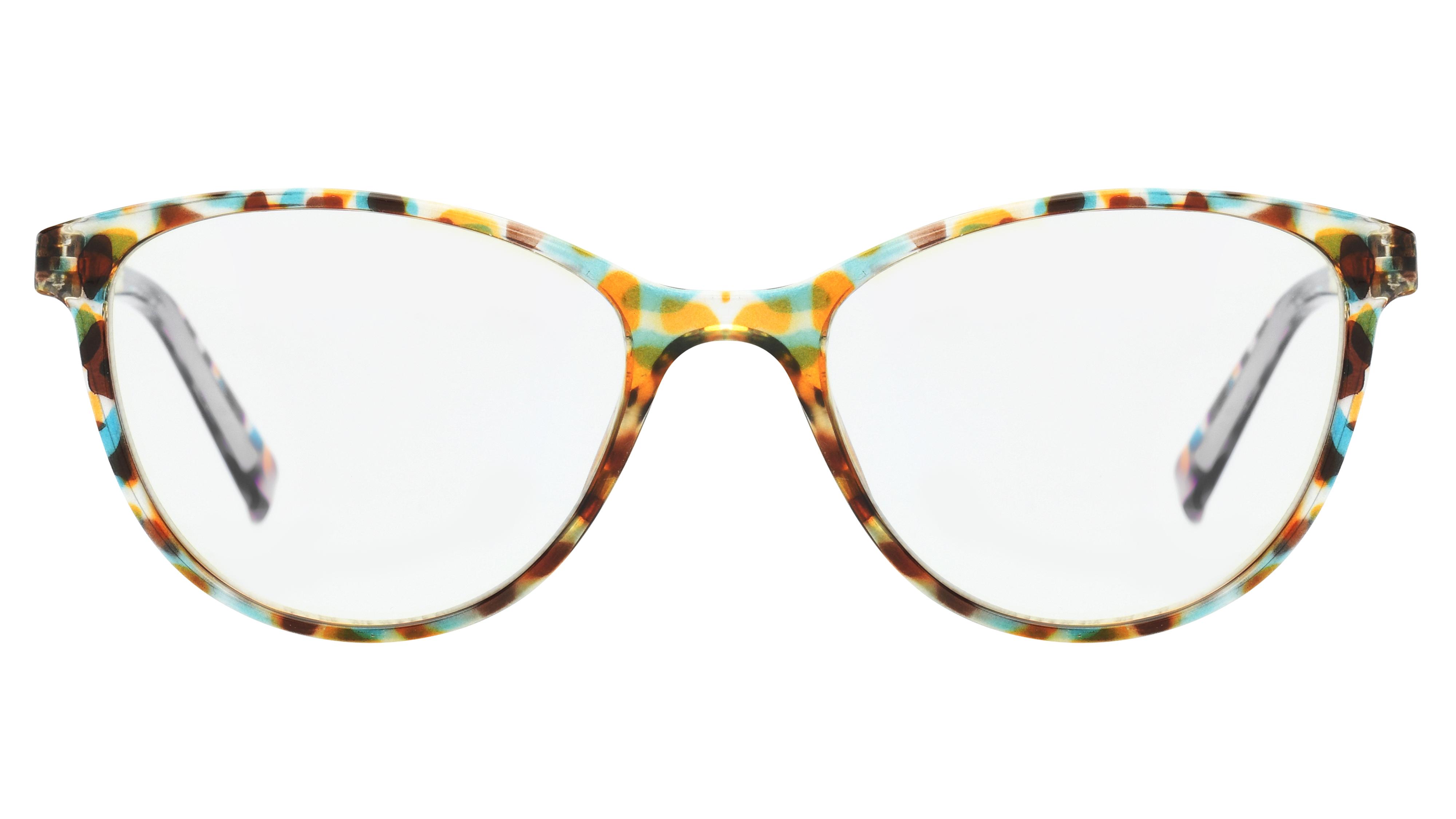 Lunettes anti-lumière bleue Signature Krys Femme Écaille Ovale Skpap-E2109 Face