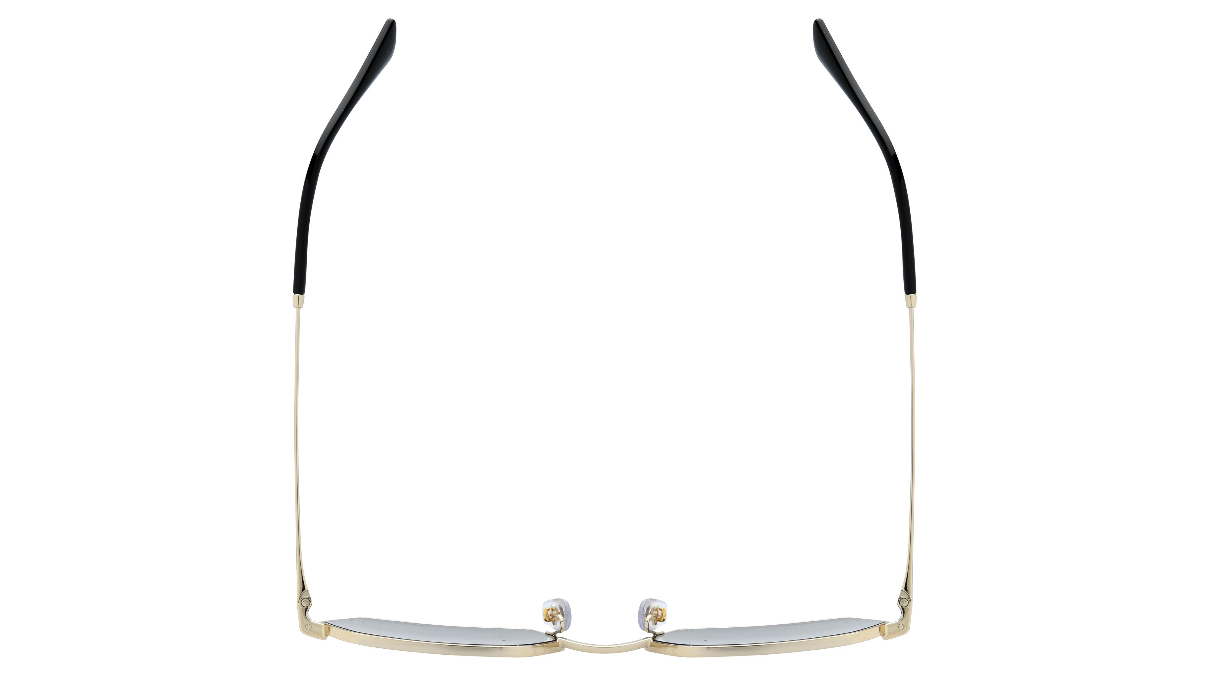 Lunettes de soleil Ray-Ban Mixte Gris Rectangle RB3728 Dessus