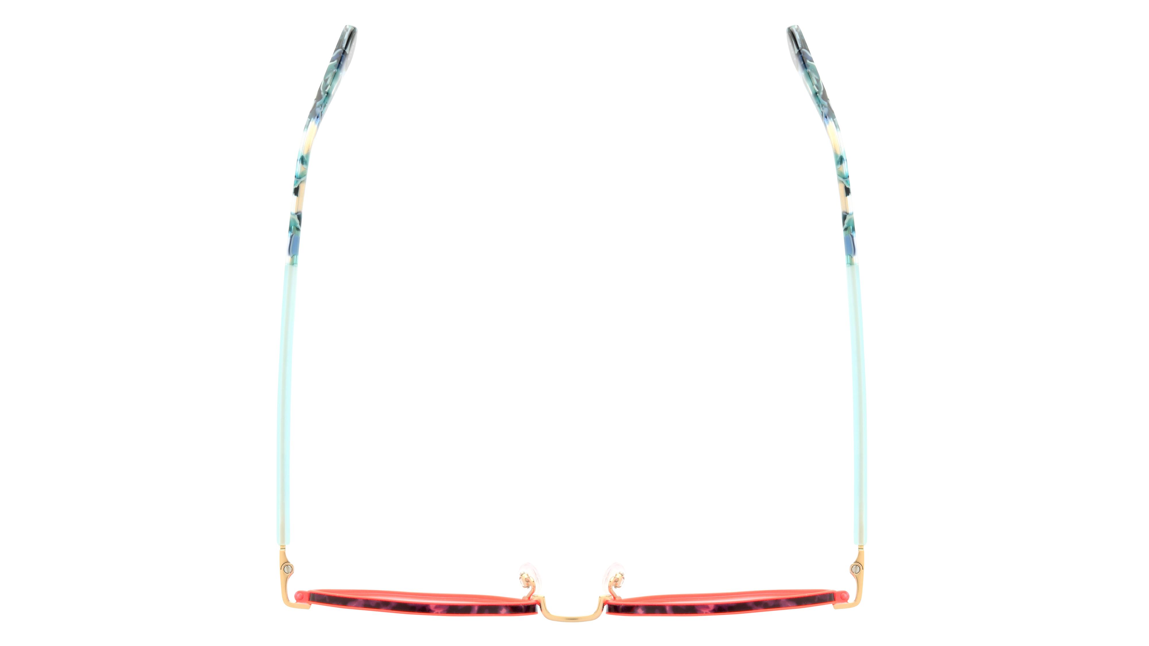Lunettes de vue WOOW Femme Orange Ronde Playlist2 Dessus