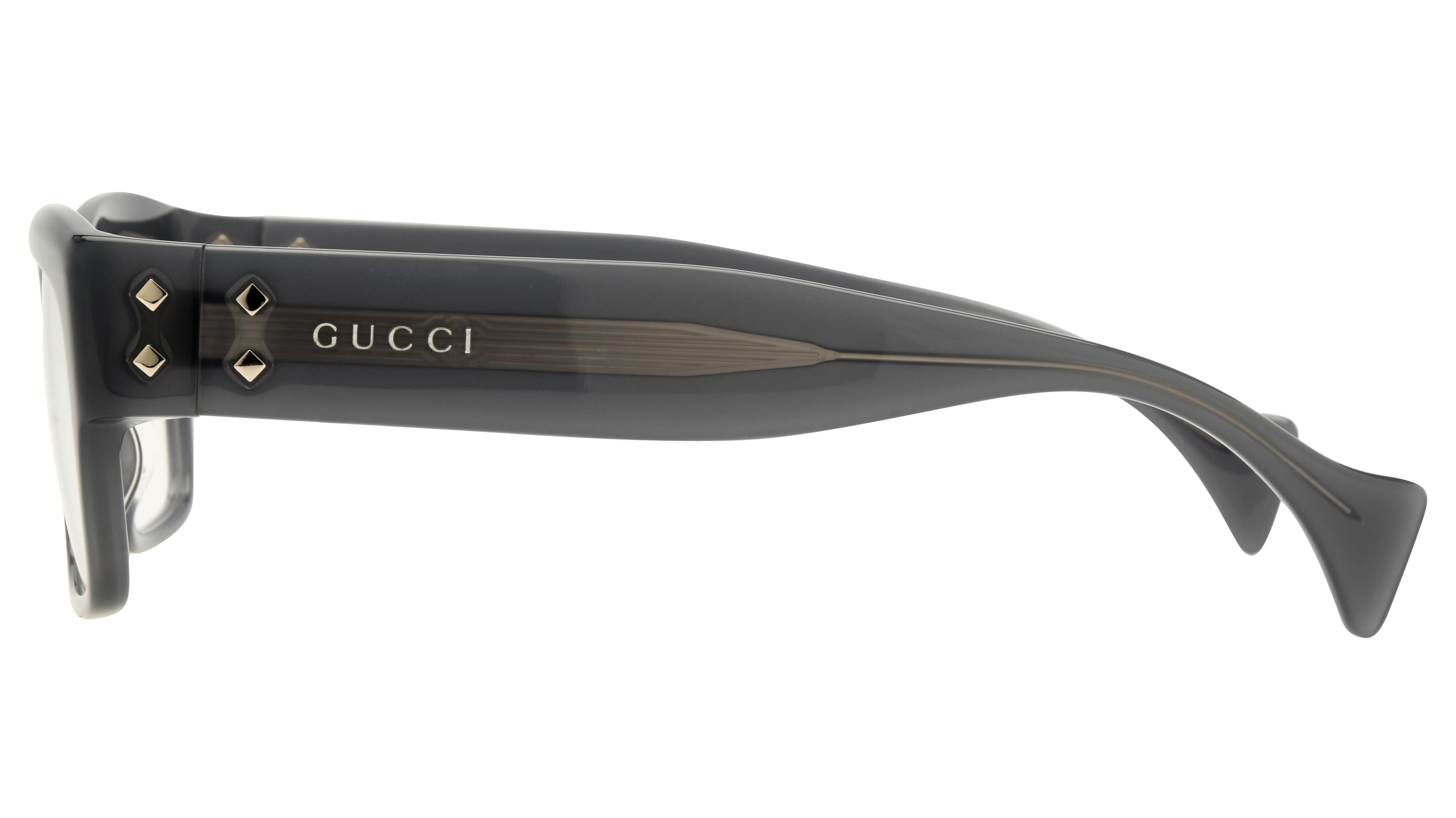 Lunettes de vue Gucci Femme Gris Rectangle Gg1707O Gauche