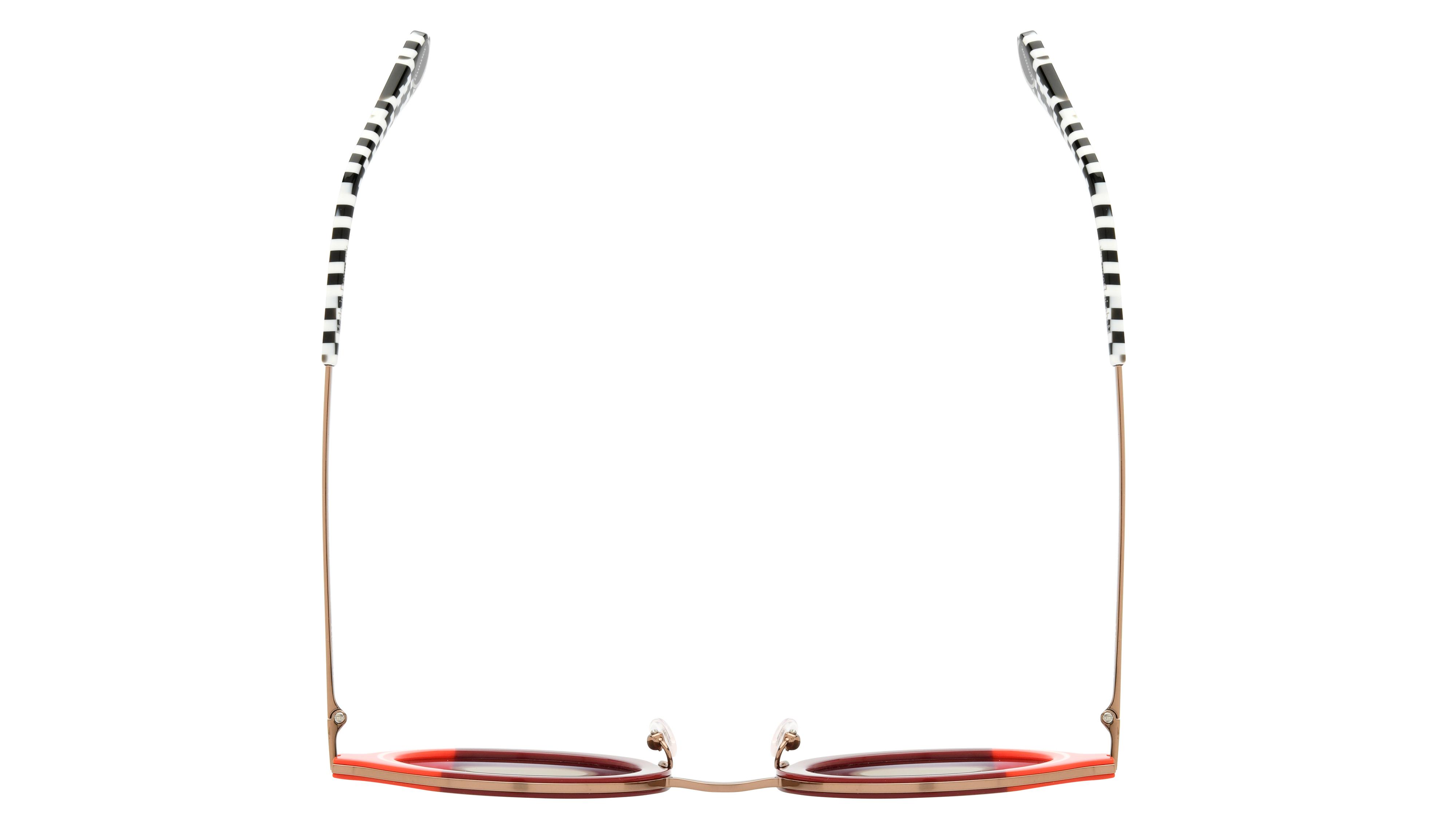 Monture Lunettes Woow Aviateur Rondes Métal Rouge Et Noir - Fabriqué En France - Neuf