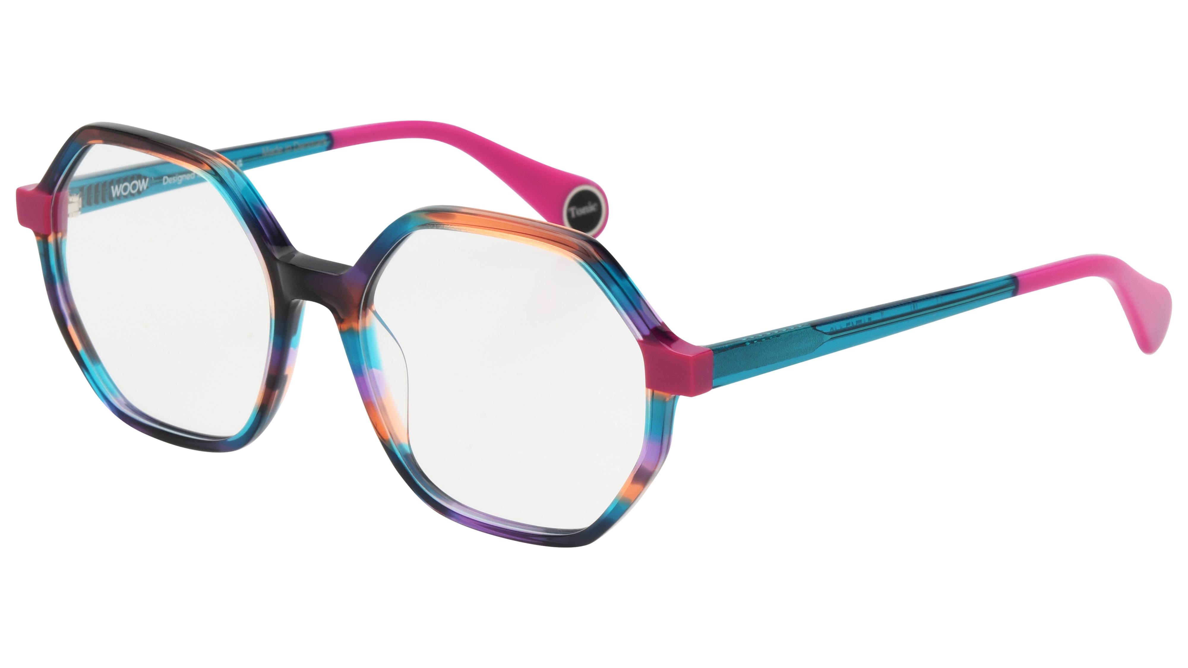 Lunettes de vue WOOW Femme Violet Angulaire GYM Trois-Quart