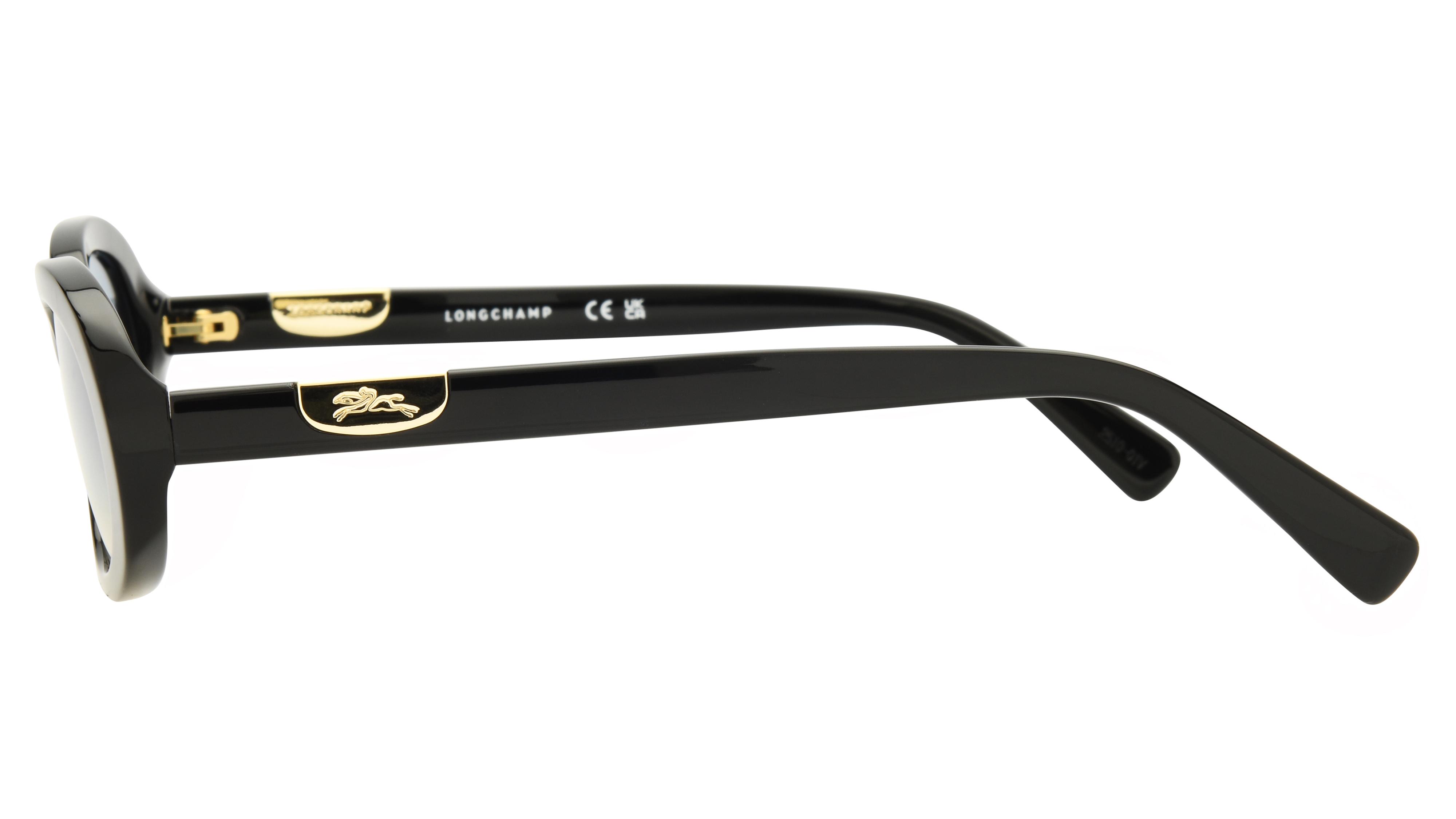 Lunettes de soleil Longchamp Femme Noir Ovale LO759S Gauche