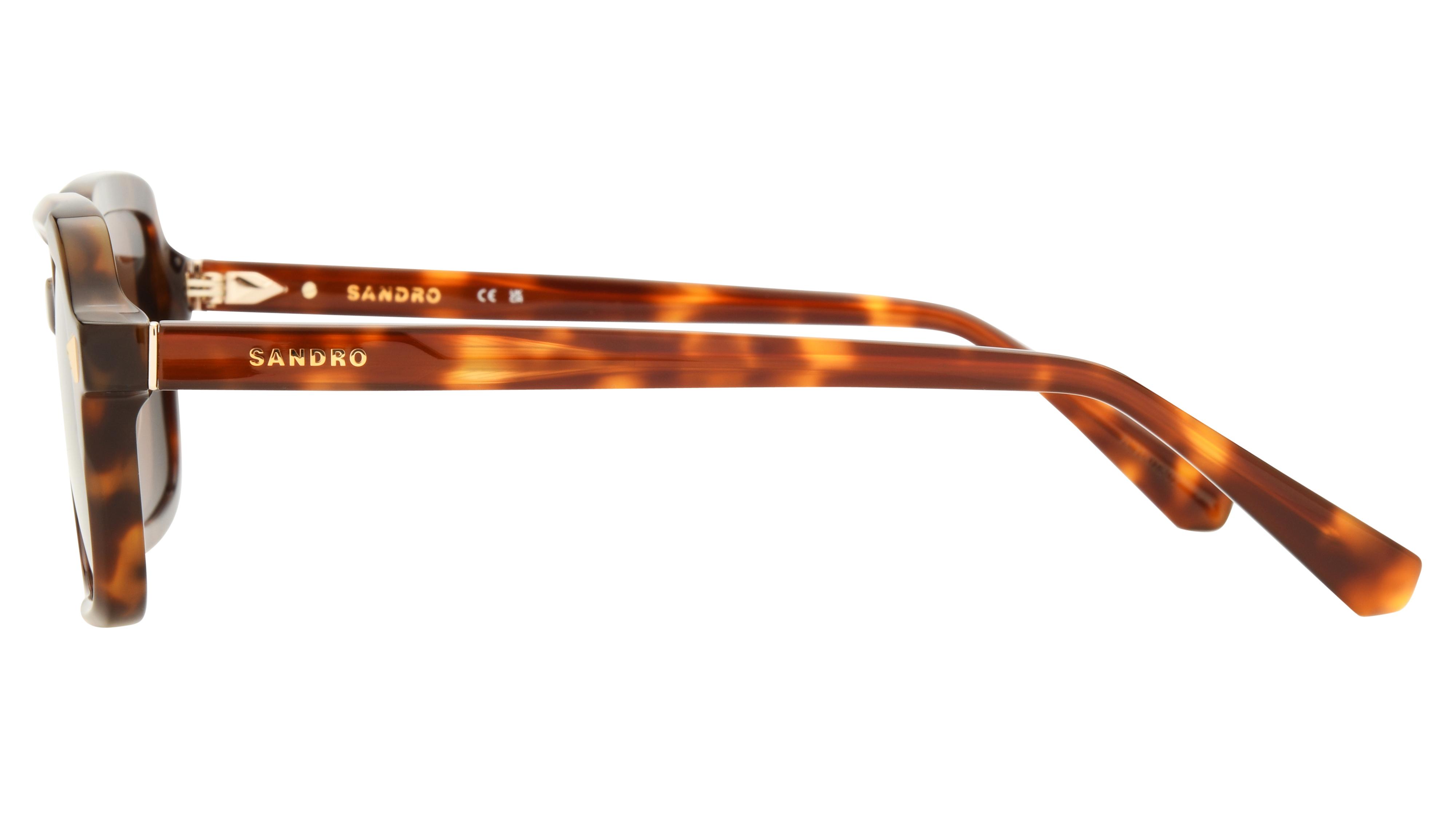 Lunettes de soleil Sandro Femme Écaille Carré SD6100 Gauche