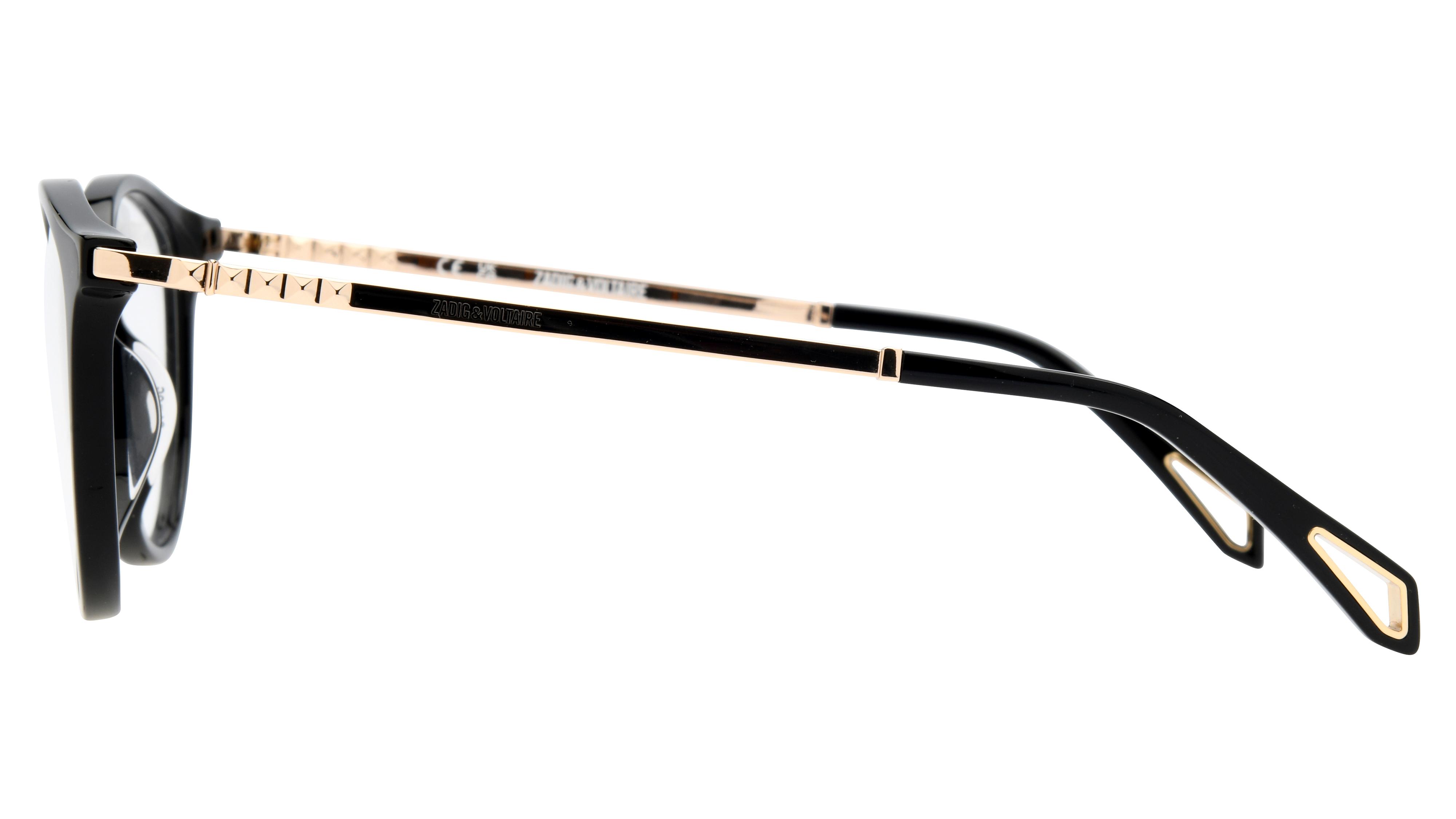Lunettes de vue Zadig Voltaire Vzv362 0700 Noir Brillant Pantos Krys