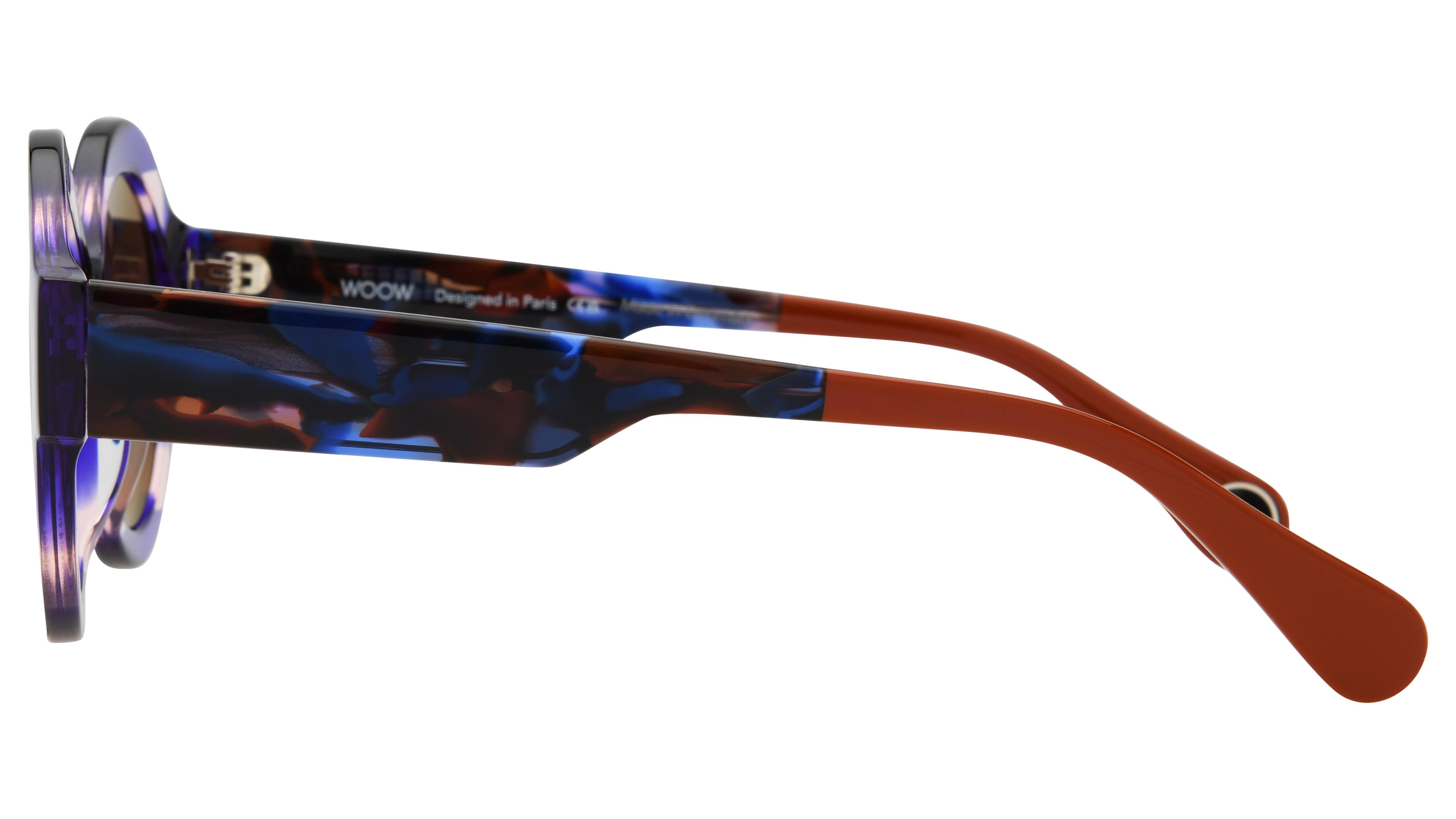 Lunettes de soleil WOOW Femme Transparent Ronde Supertactic Gauche