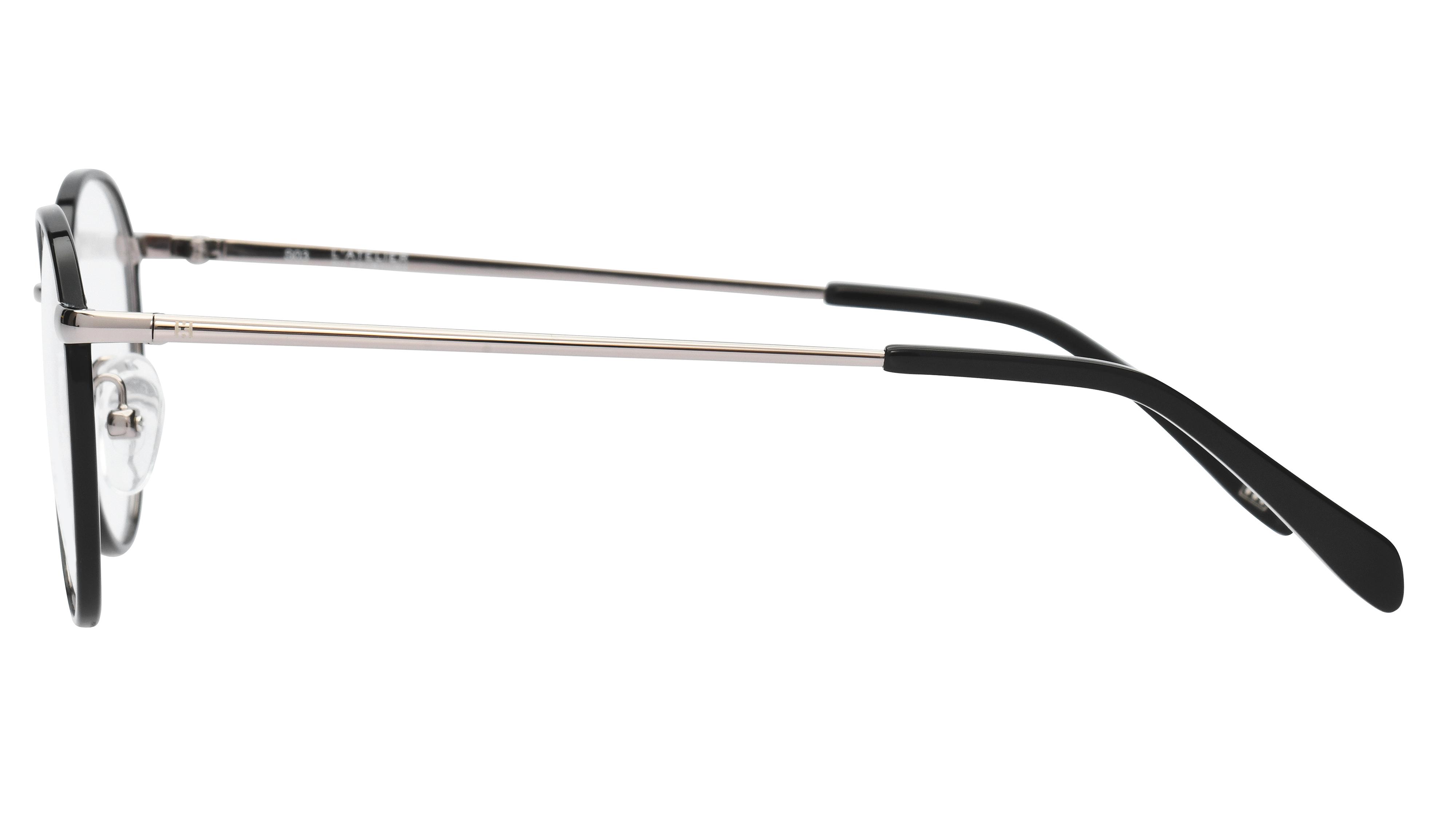Lunettes de vue L'Atelier du Faubourg Homme Noir Arrondie Adf1801 Gauche