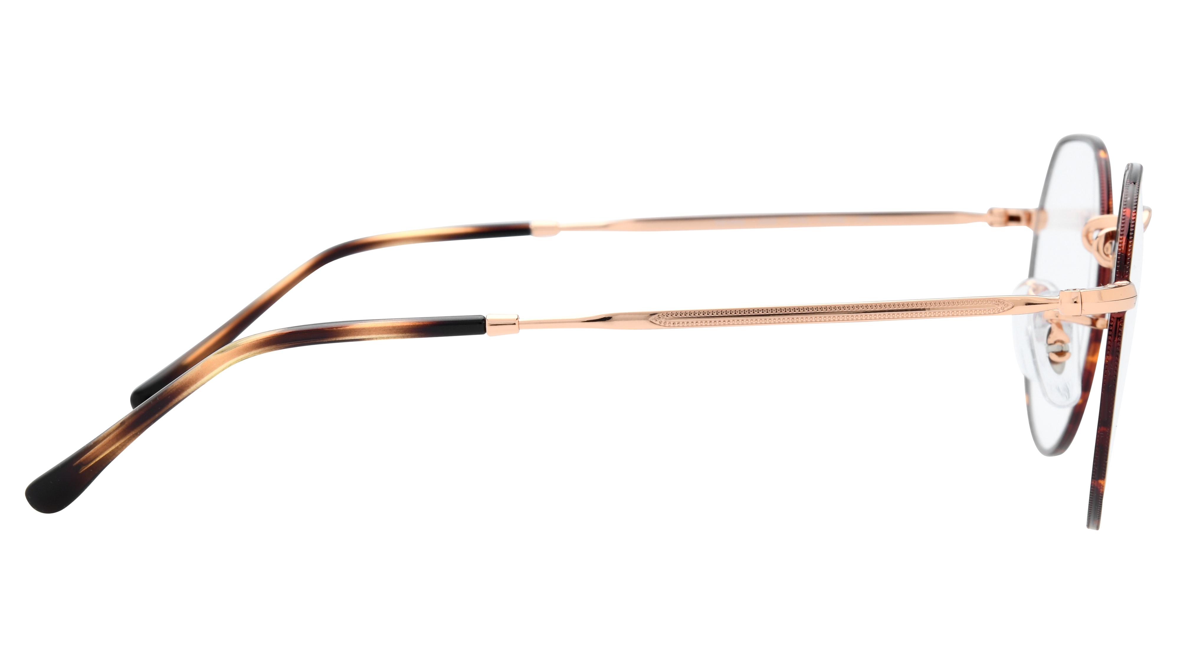 Lunettes de vue Ray-Ban Mixte Écaille Ronde Rx6465 Droite