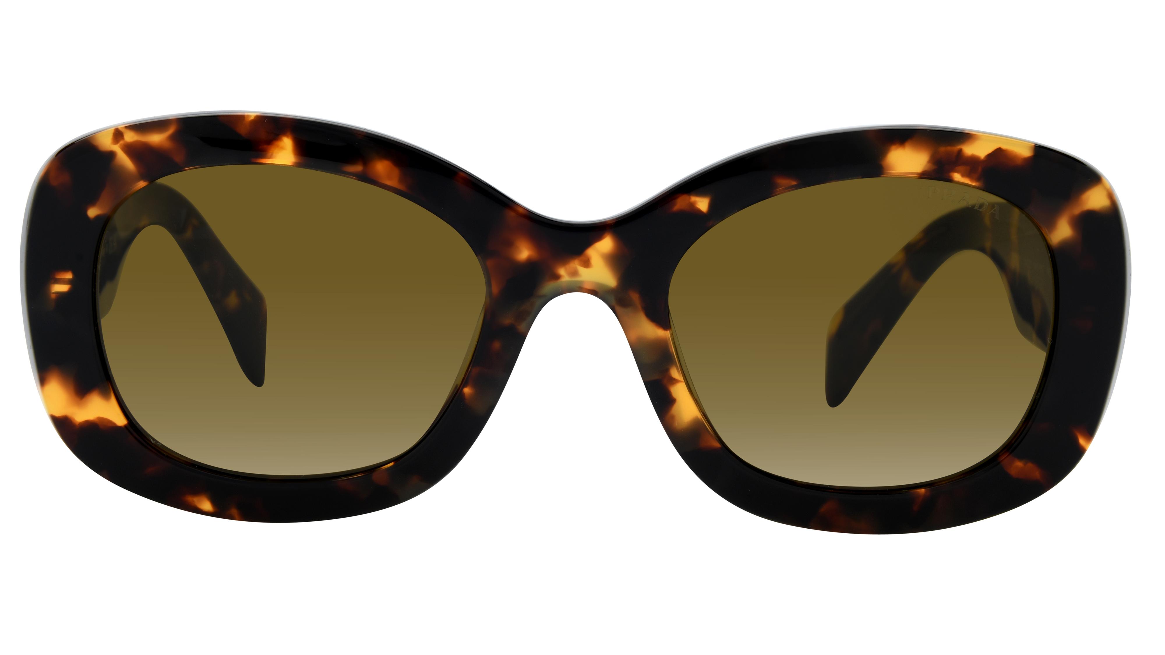 Lunettes de soleil Prada Femme Écaille Ovale Pra13S Face