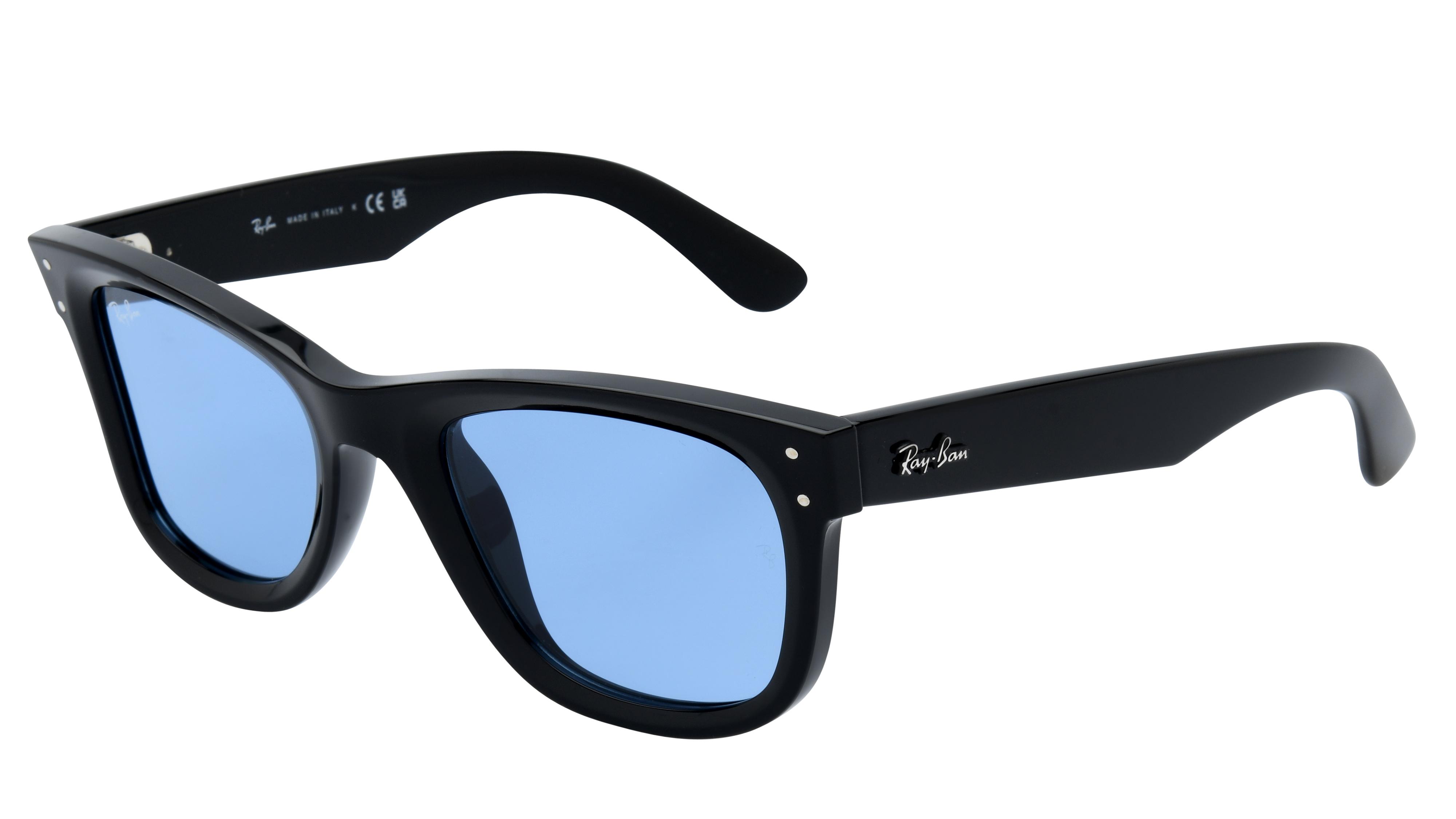 Lunettes de soleil Ray-Ban Mixte Noir Carré RBR0502S Trois-Quart