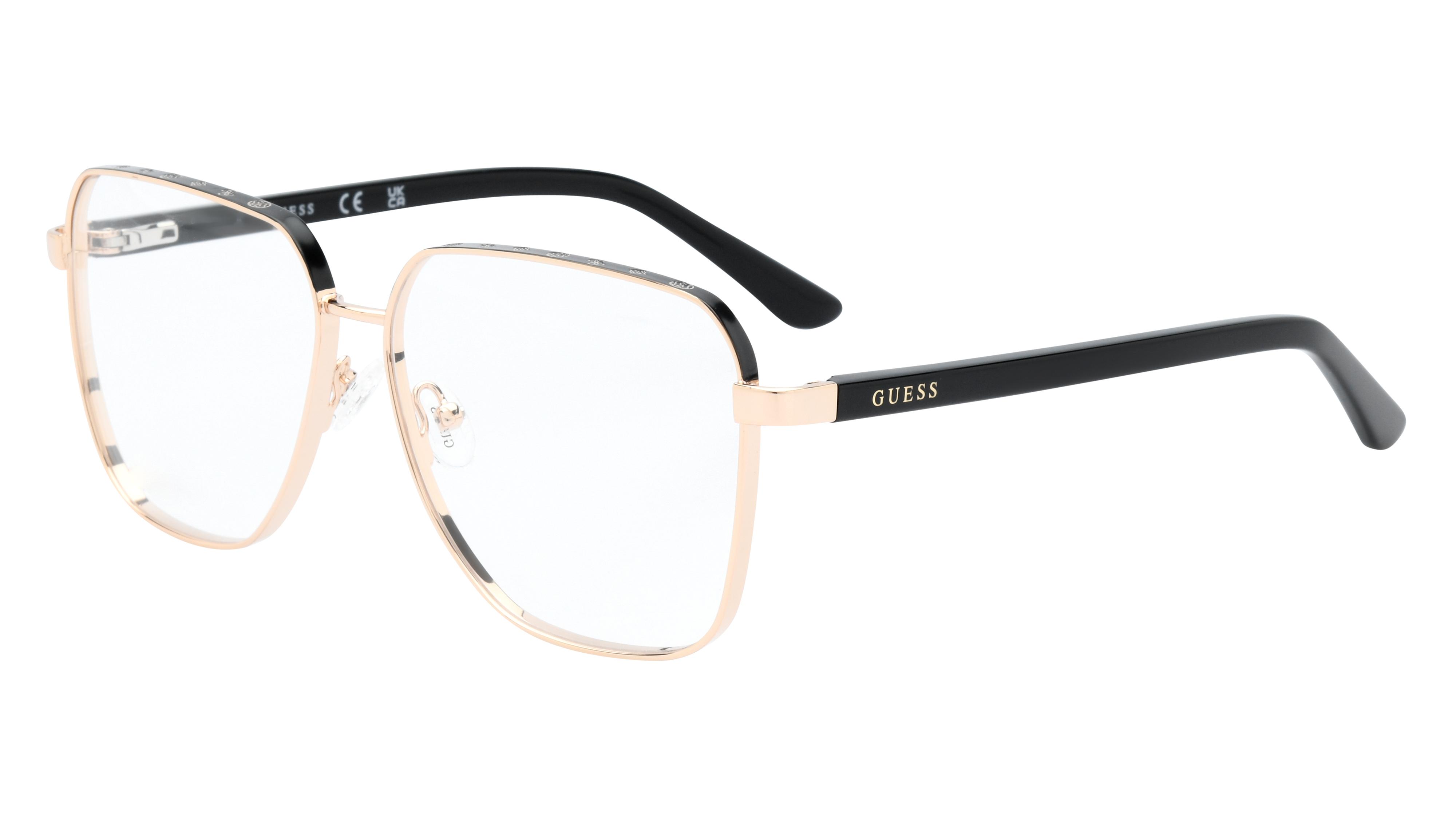 Lunettes de vue Guess Gu50125 005 Or Brillant Carre Krys
