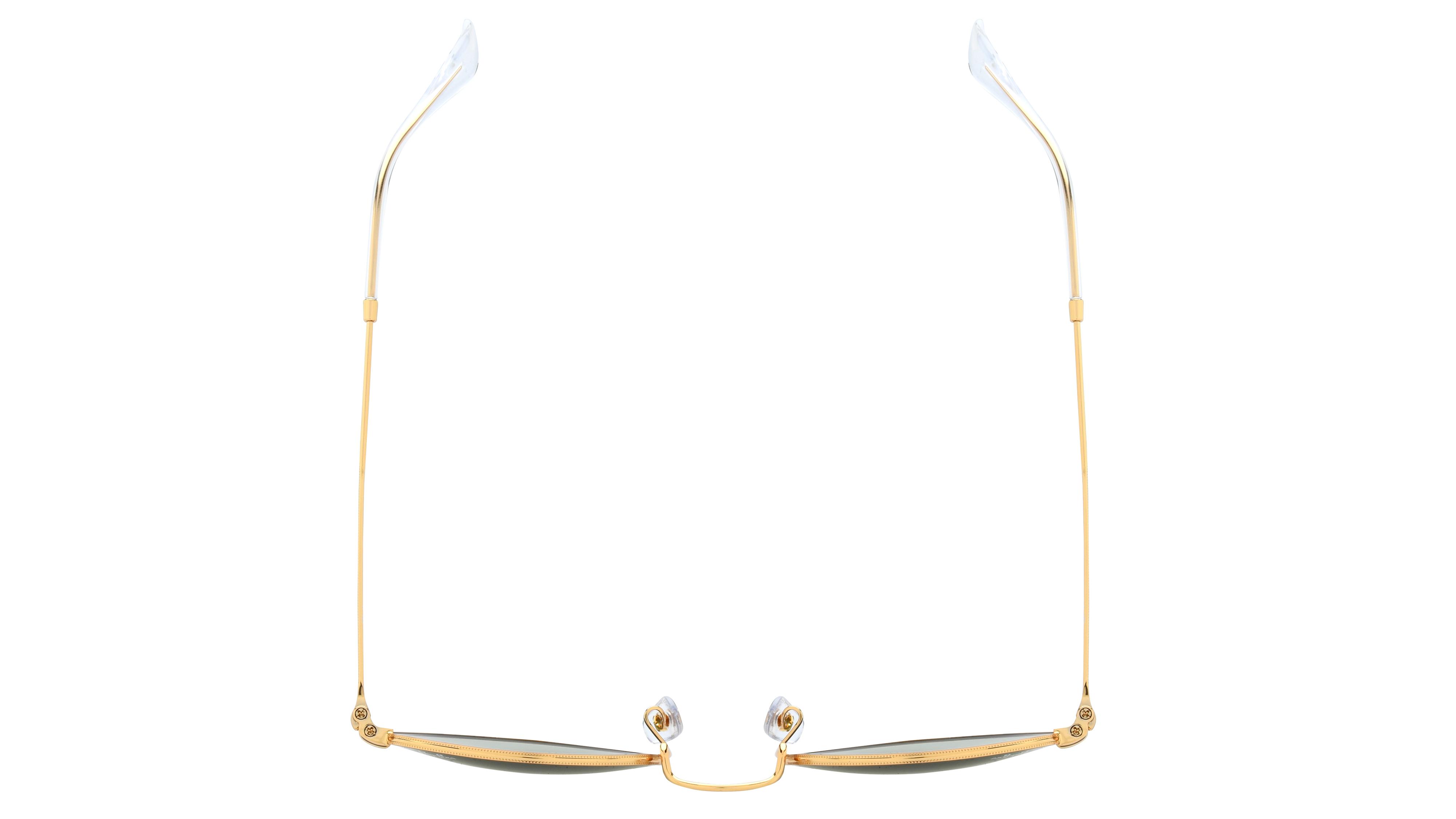 Lunettes de soleil Ray-Ban Homme Or Ronde RB3447 Dessus