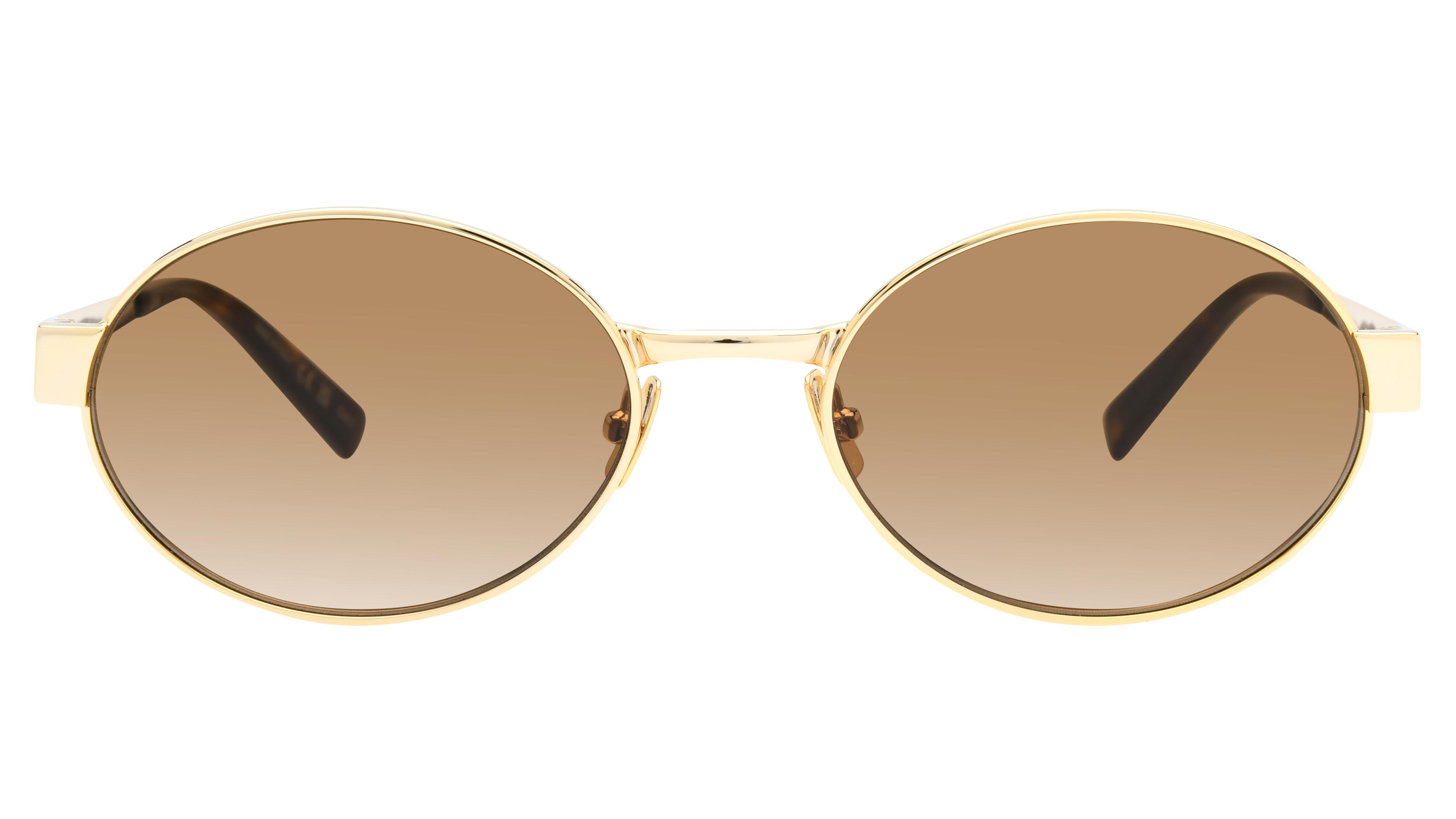 Lunettes de soleil Saint Laurent Femme Or Ovale Sl692 Face
