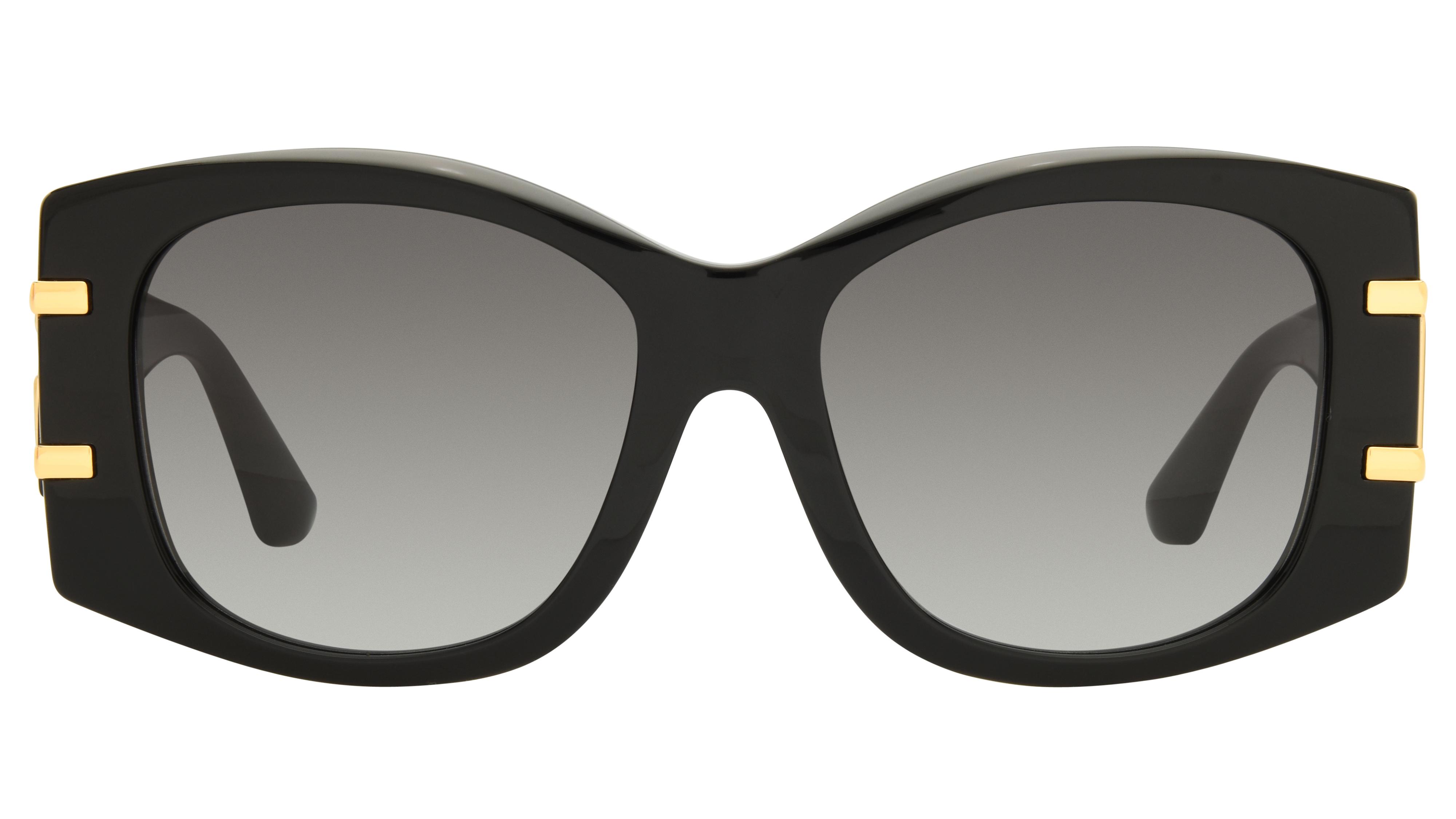Lunettes de soleil Dolce&Gabbana Femme Noir Papillon DG4501 Face