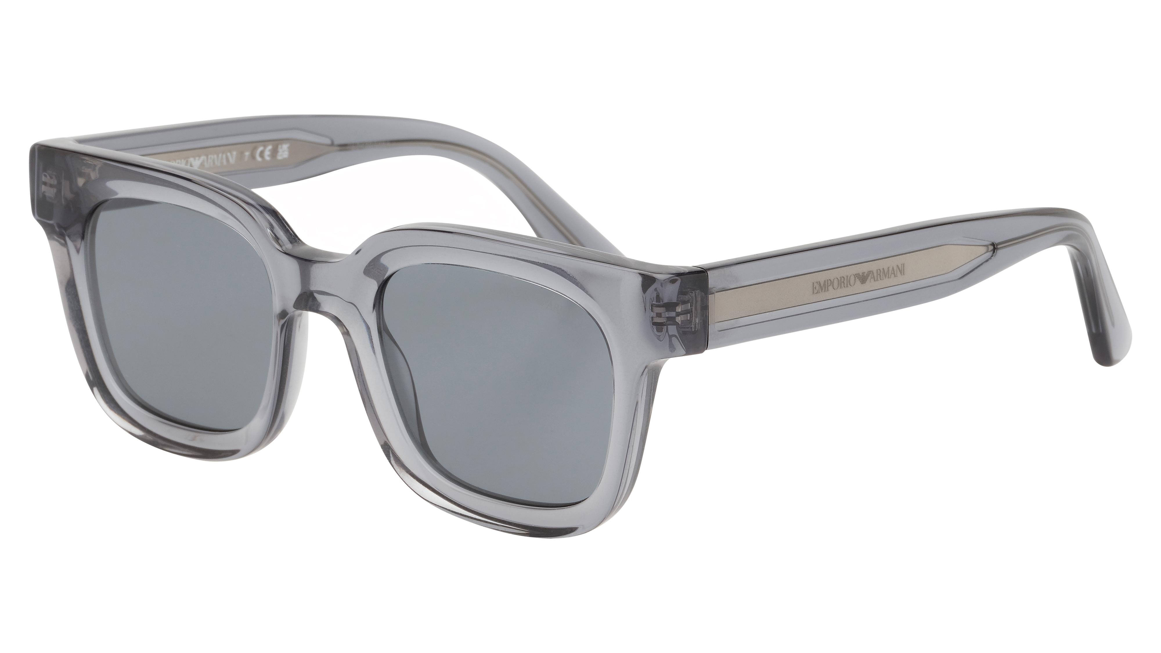 Lunettes de soleil Emporio Armani Homme Gris Carré ea4271 Trois-Quart