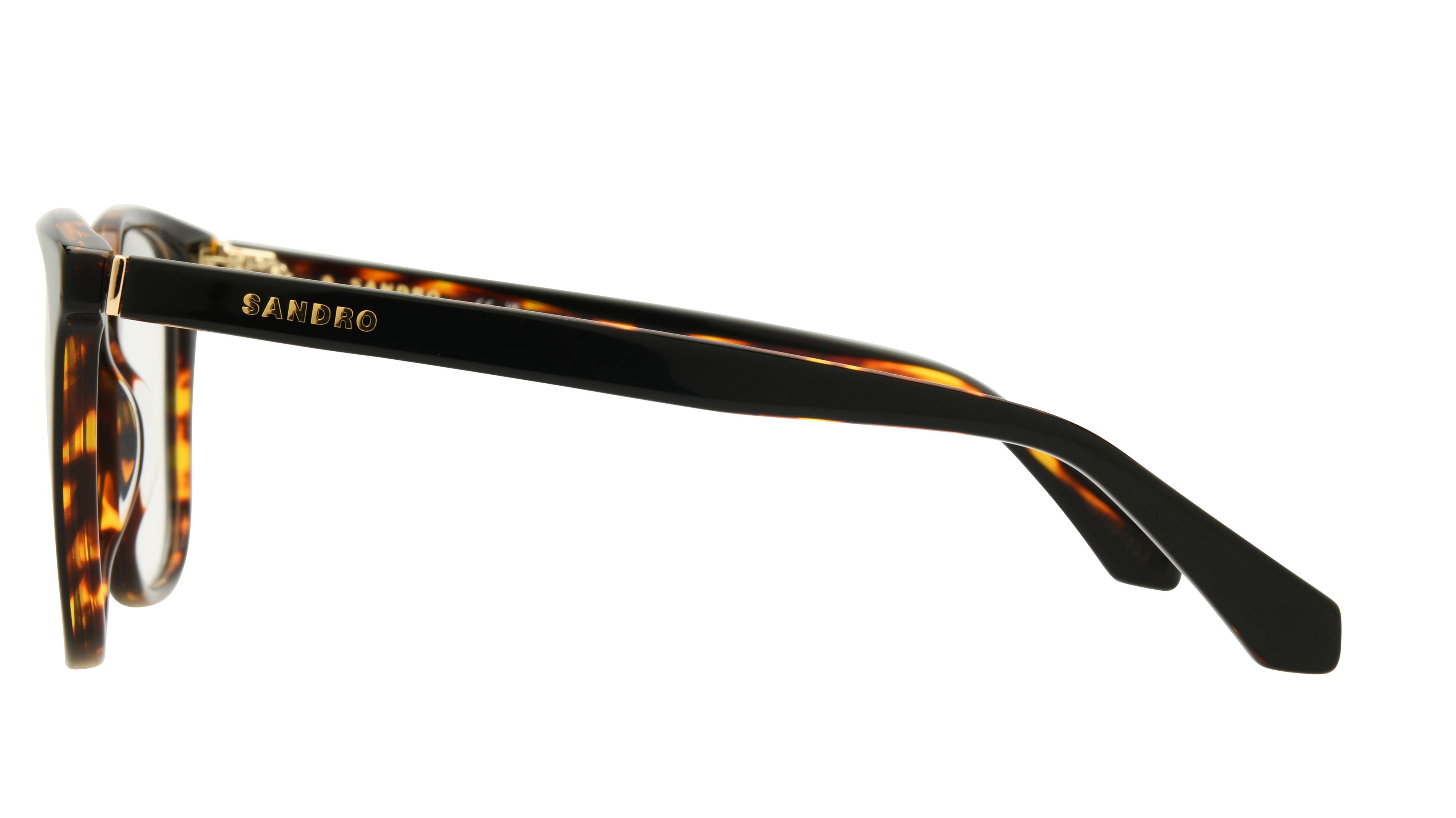 Lunettes de vue Sandro Femme Noir Rectangle sd2068 Gauche