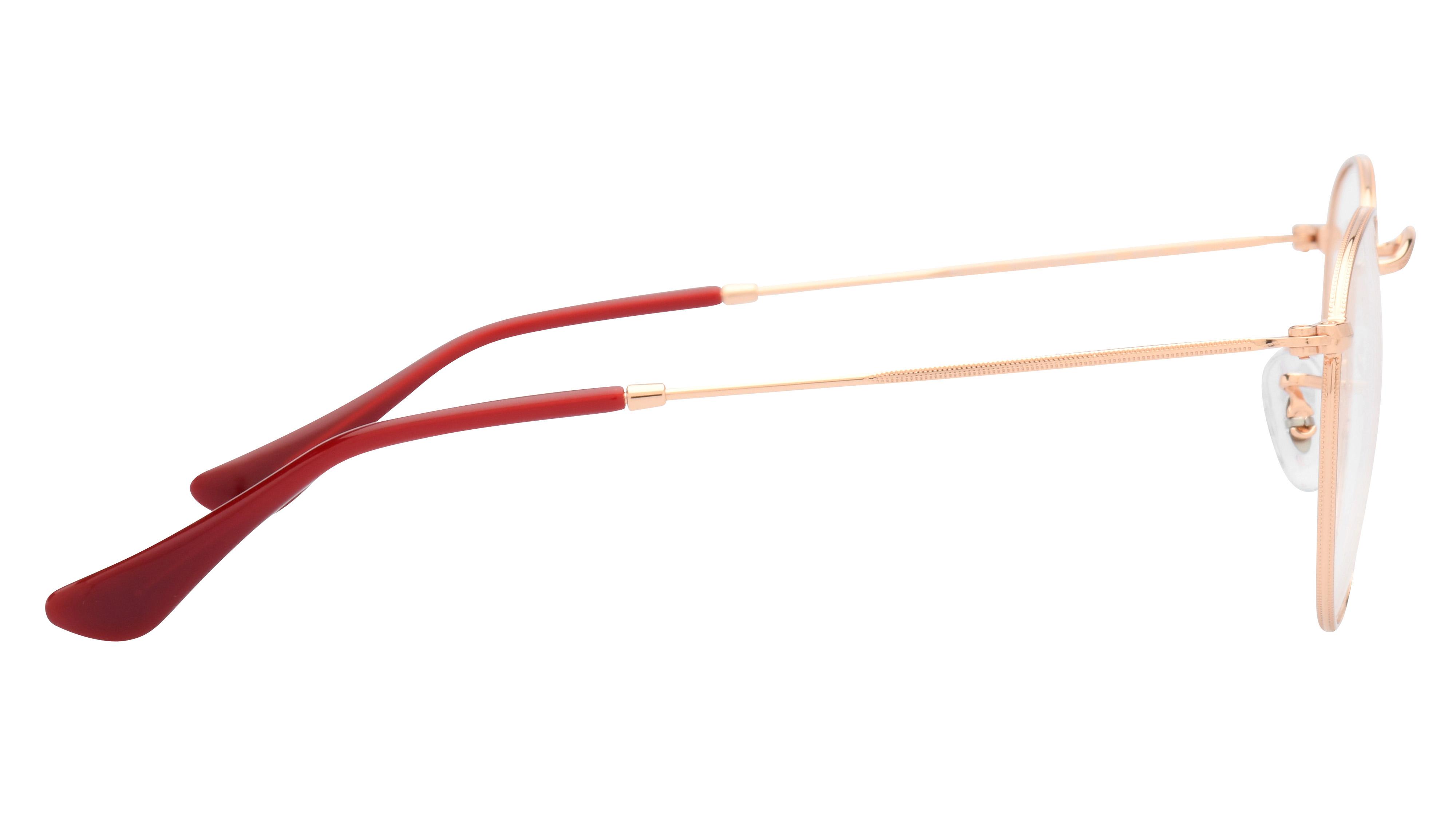 Lunettes de vue Ray-Ban Mixte Or Ronde Rx3447V Droite