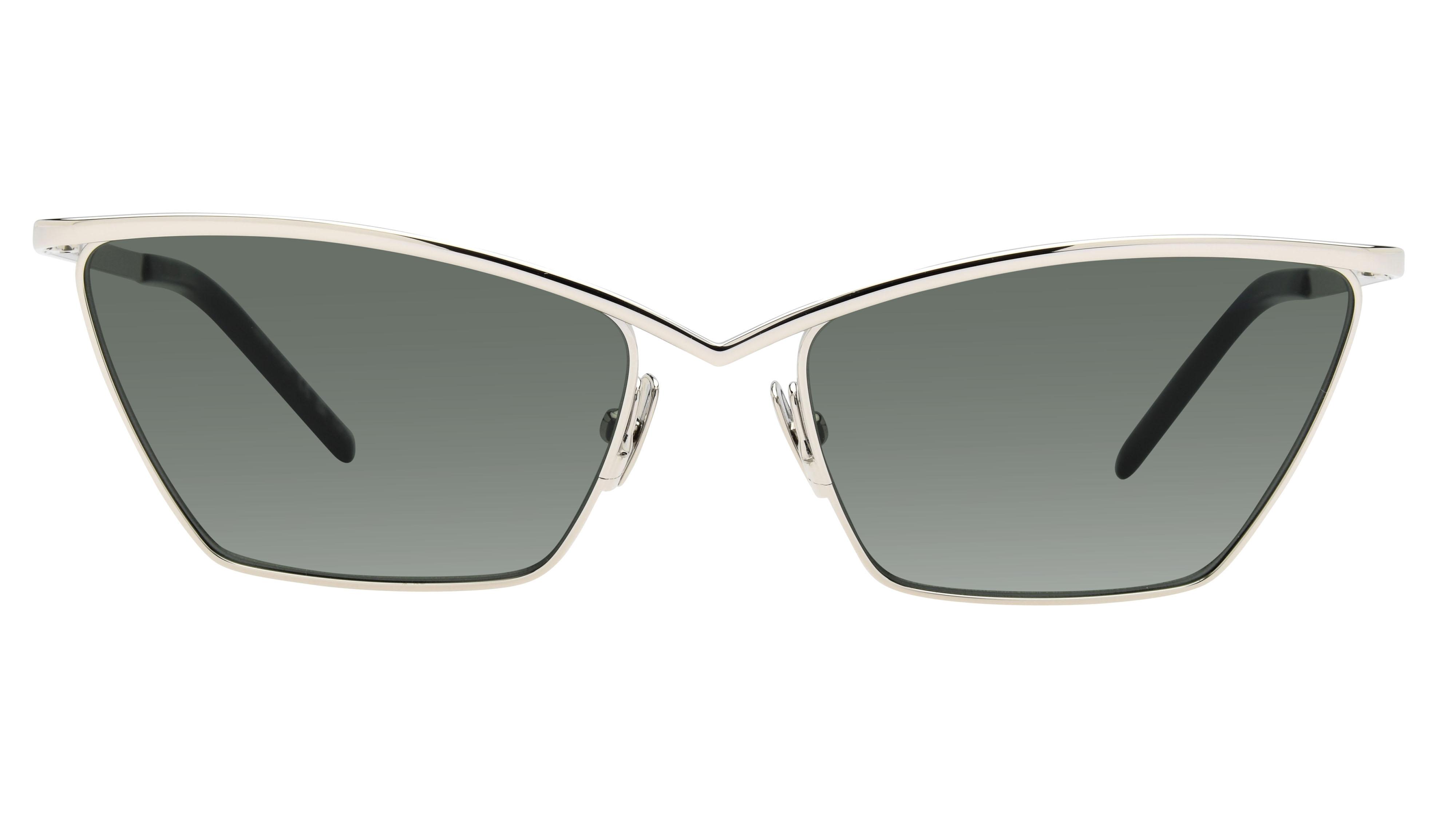 Lunettes de soleil Saint Laurent Femme Argent Carré Sl637 Face