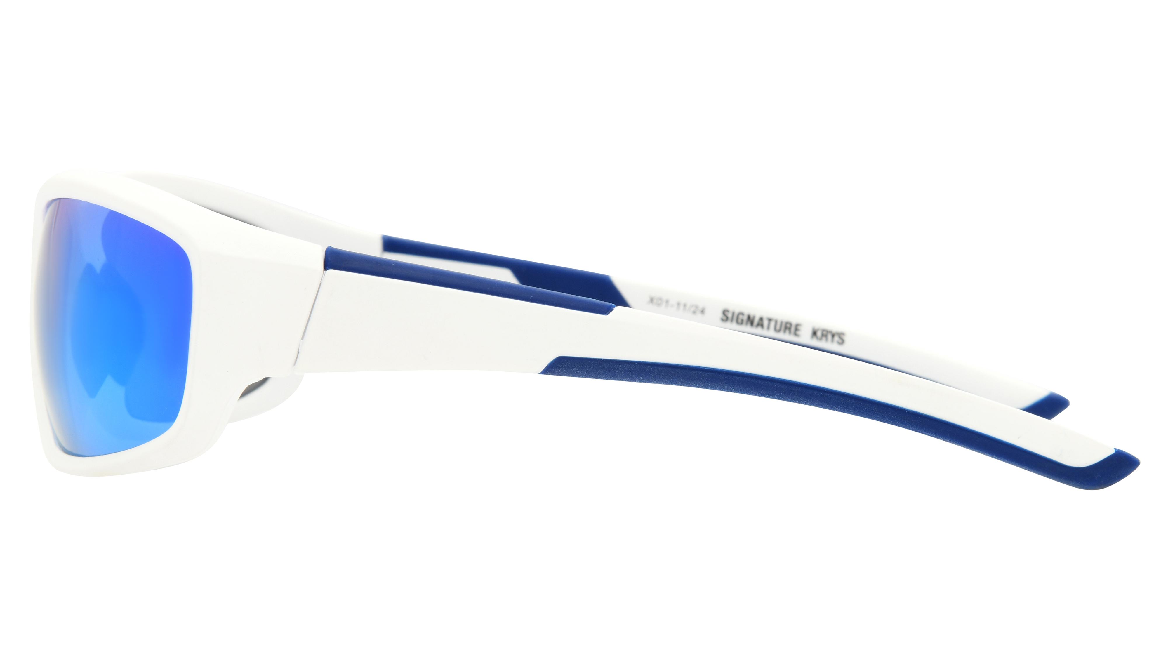 Lunettes de soleil Signature Krys Homme Blanc Rectangle Ske2515-B Gauche