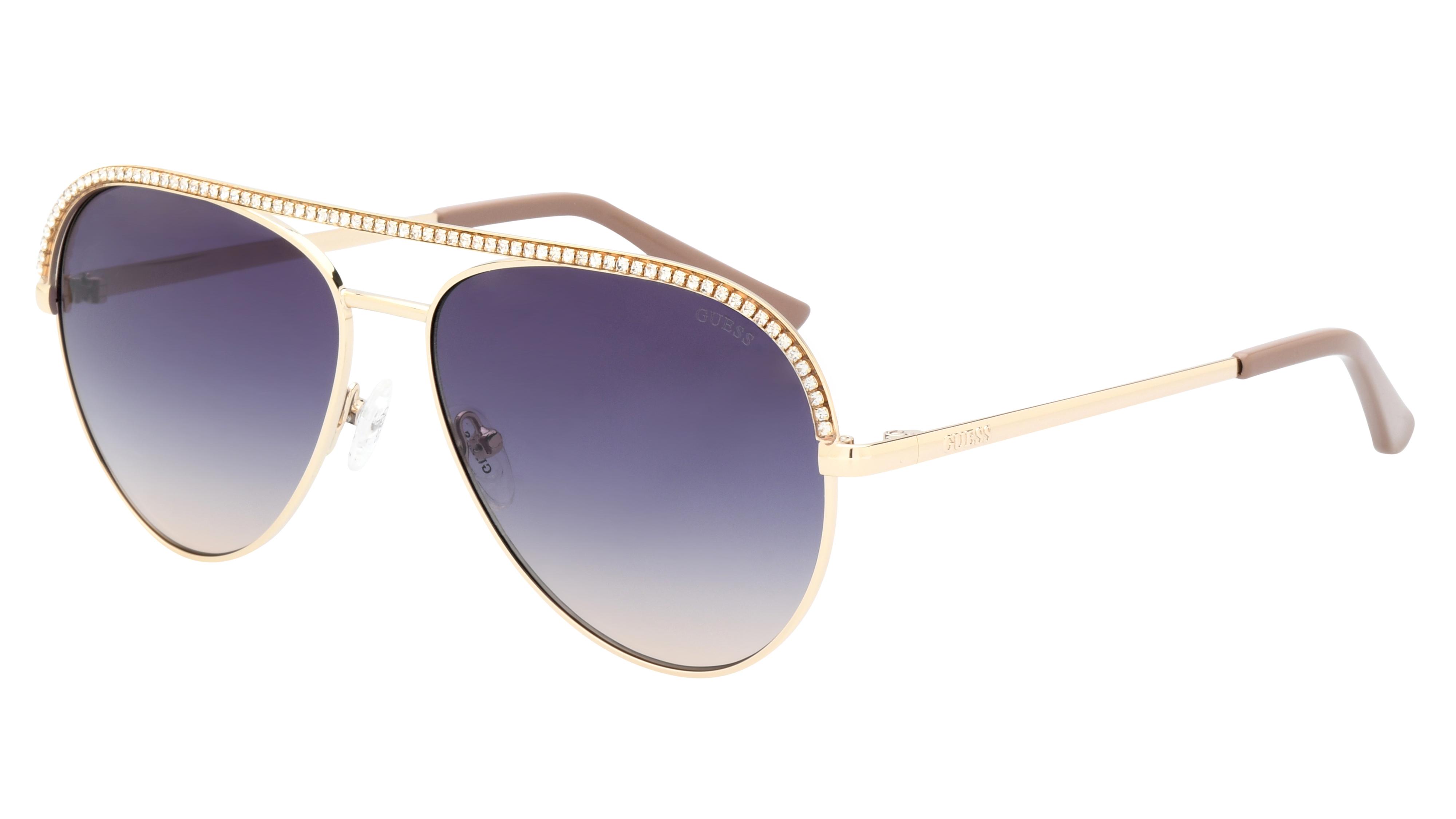 Lunettes de soleil Guess Femme Or Aviateur GU00271 Trois-Quart