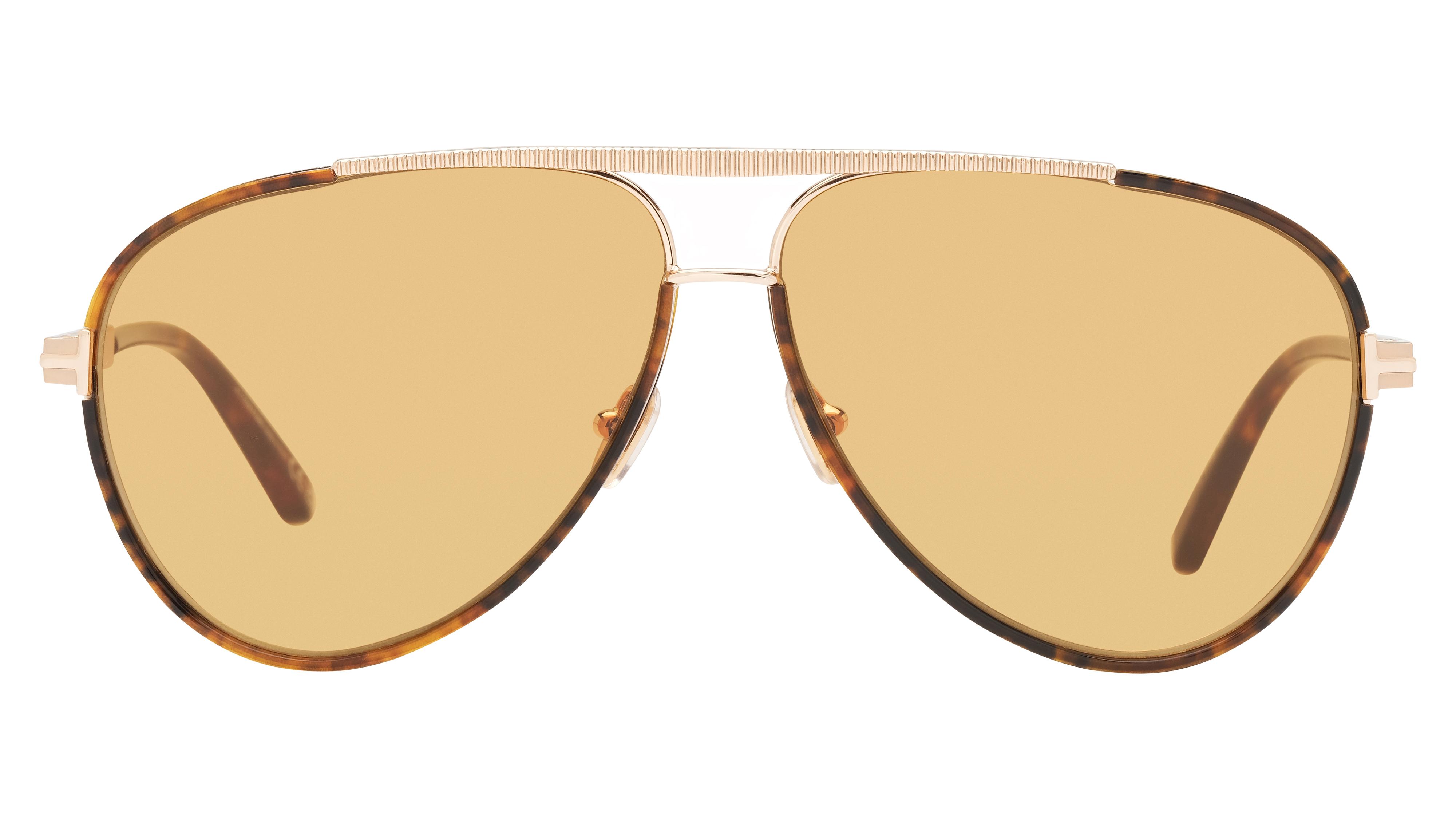 Lunettes de soleil Tom Ford Homme Écaille Aviateur Ft1340 Face
