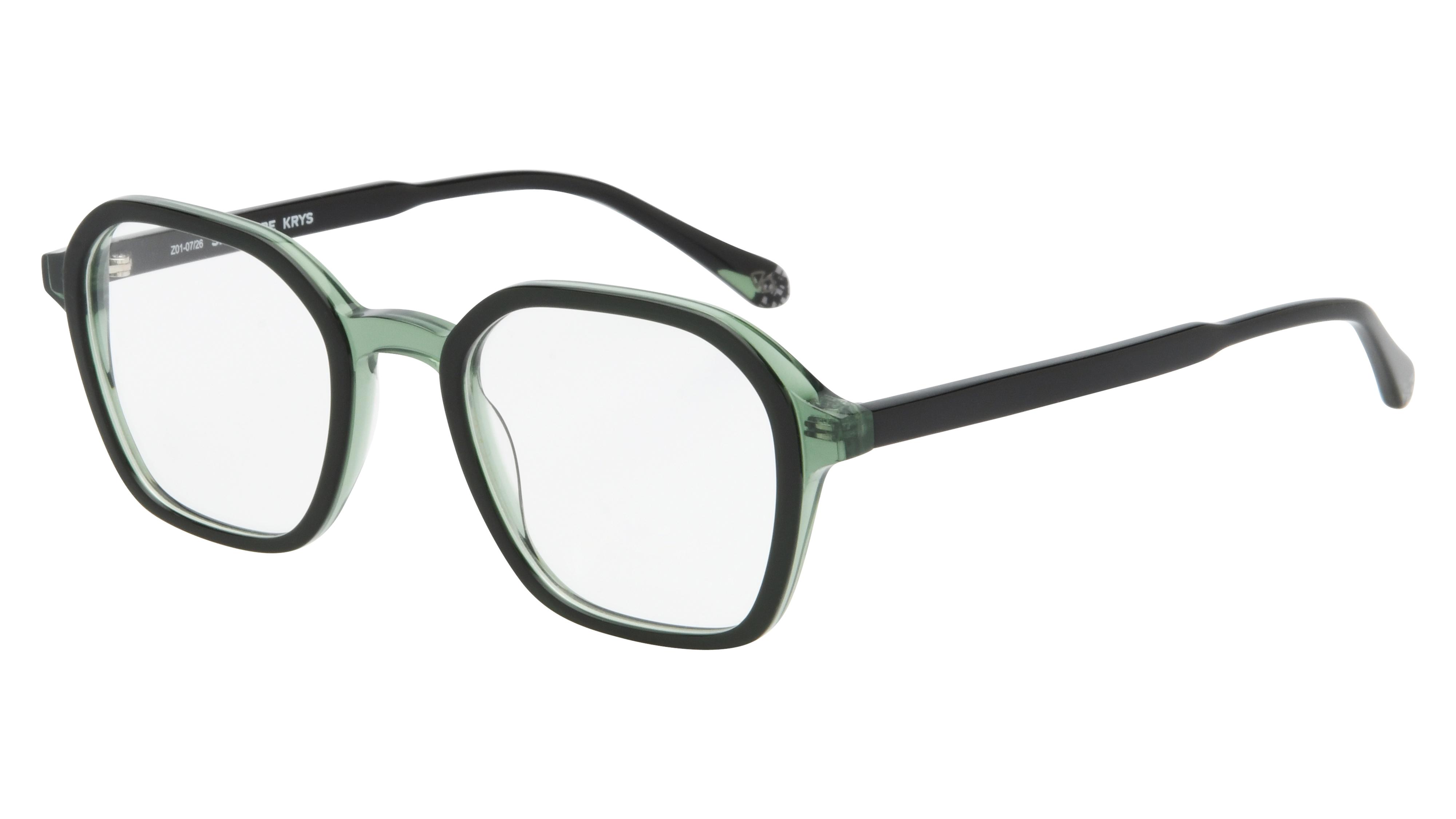 Lunettes de vue Signature Krys Homme Vert Carré Moj2607 Trois-Quart