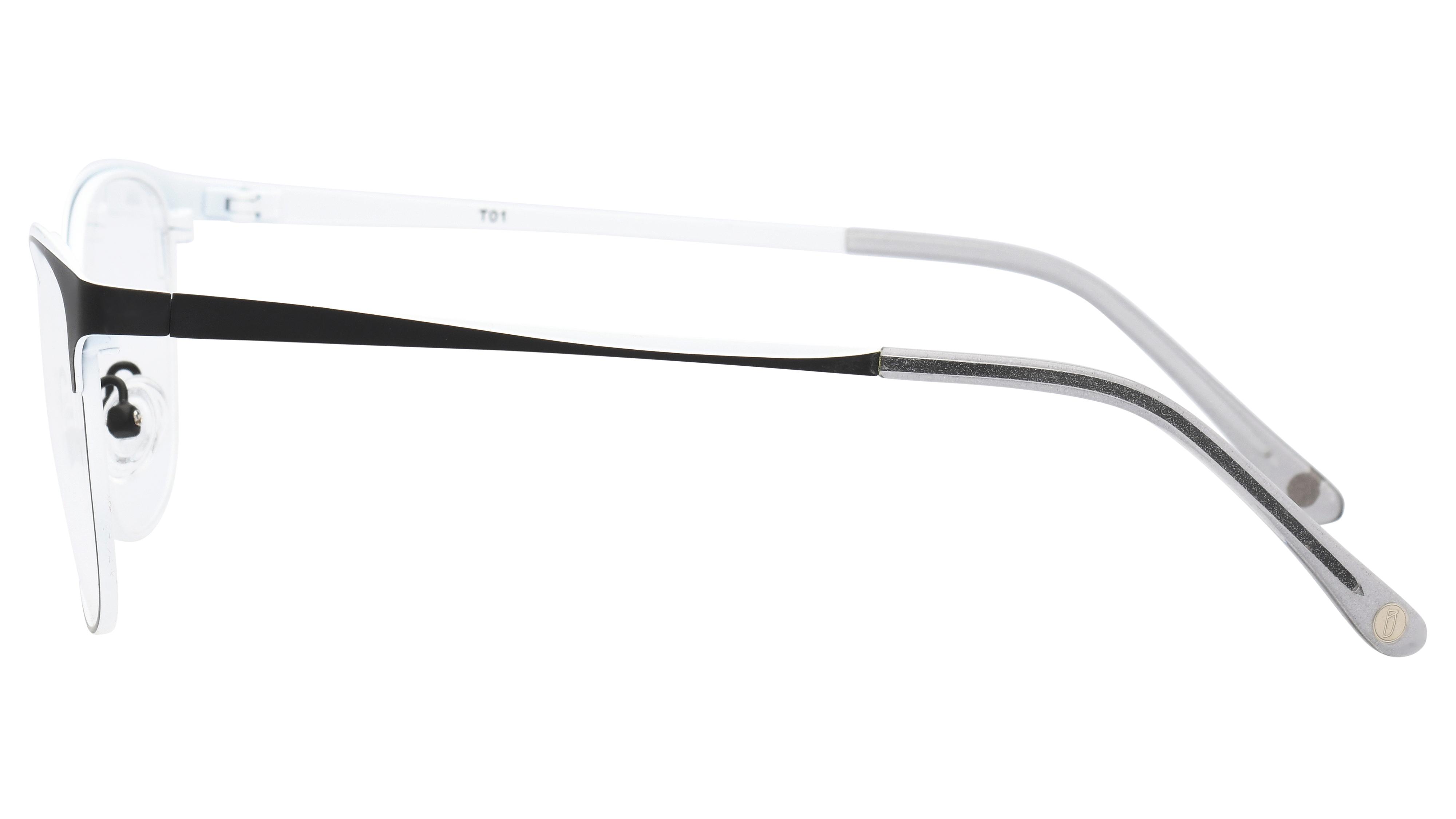 Lunettes de vue Baïa Femme Blanc Rectangle Baa2003 Gauche