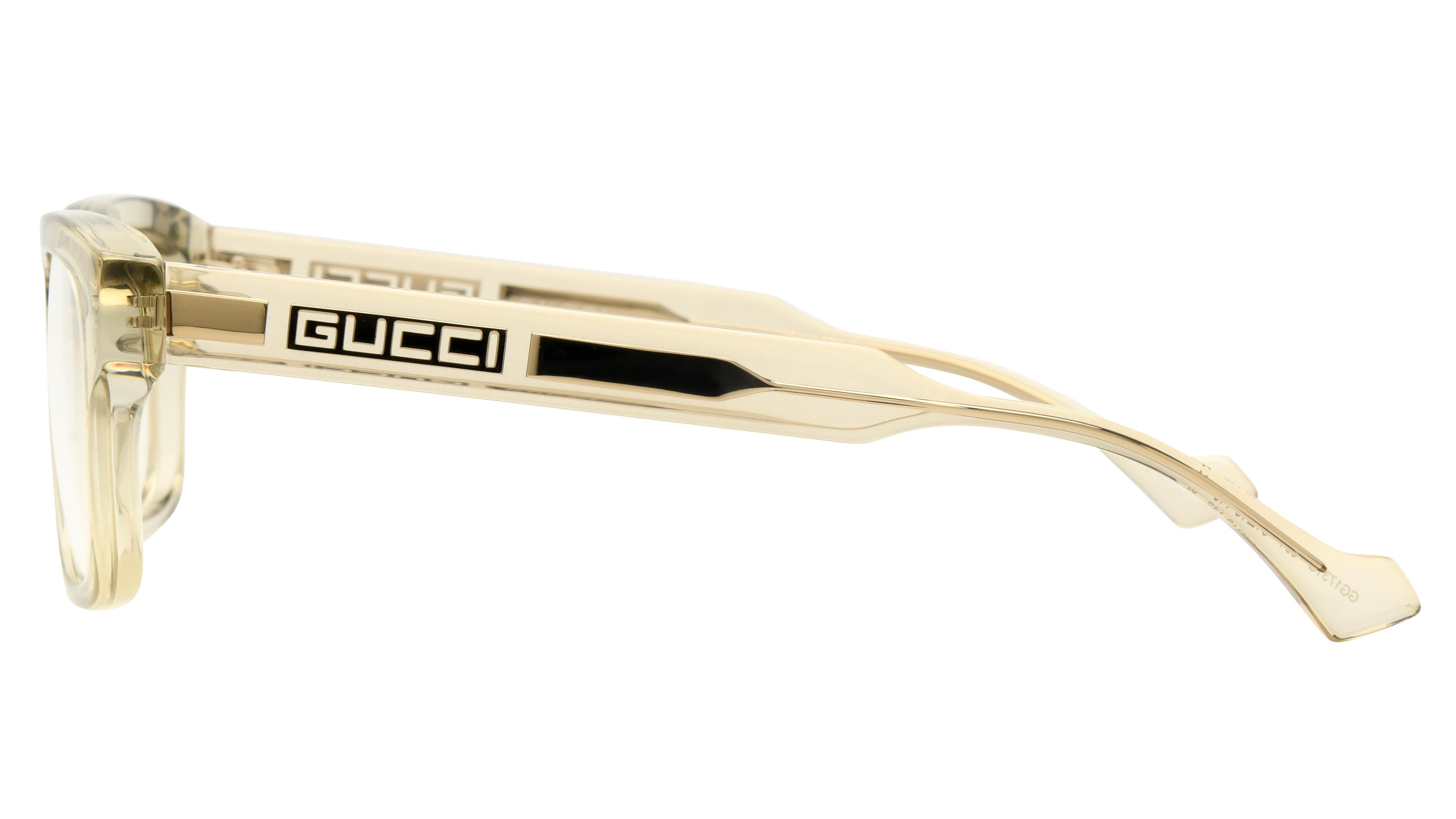 Lunettes de vue Gucci Homme Transparent Rectangle GG1731O Gauche