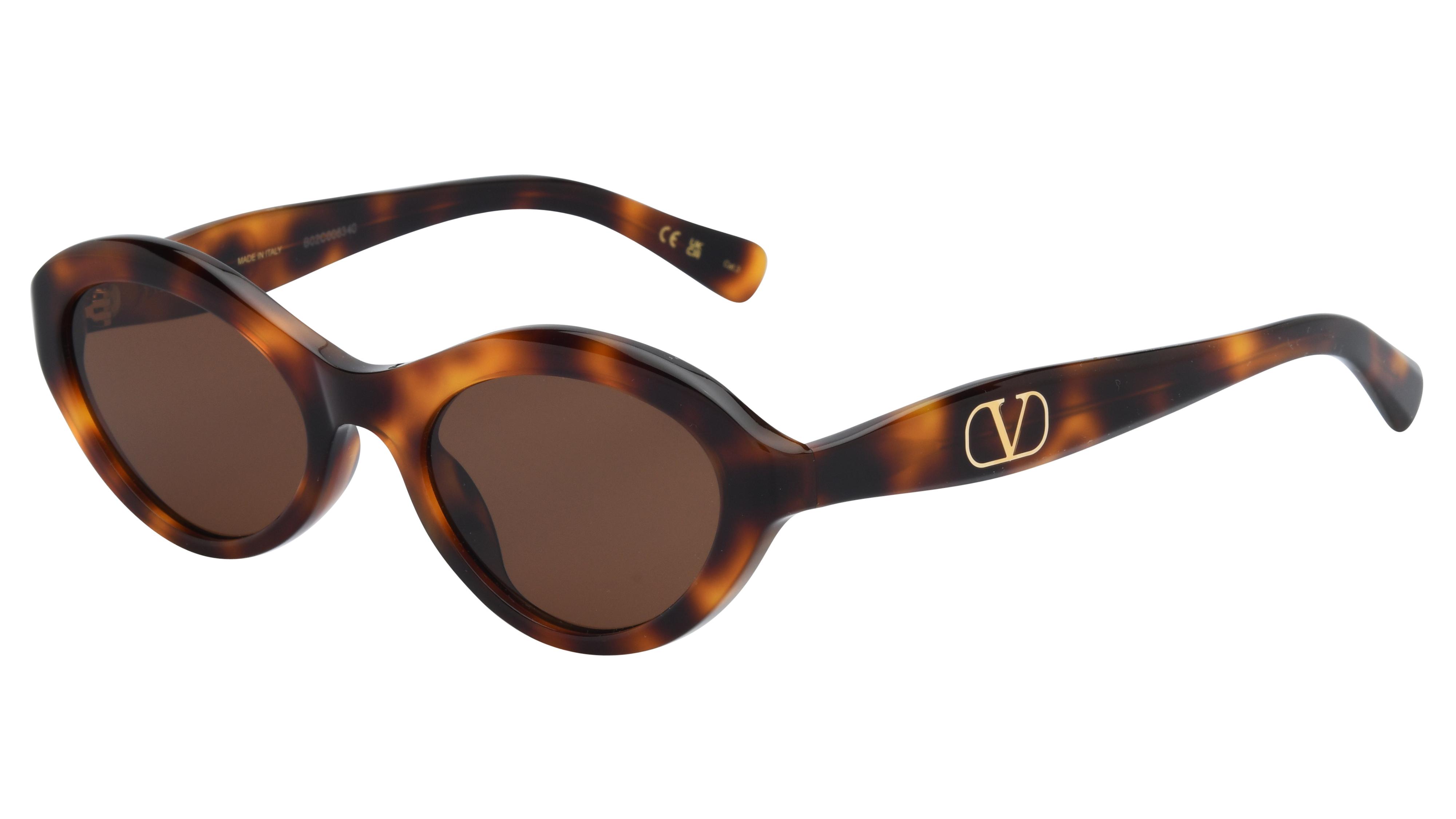 Lunettes de soleil Valentino Femme Écaille Ovale Vg0008S Trois-Quart