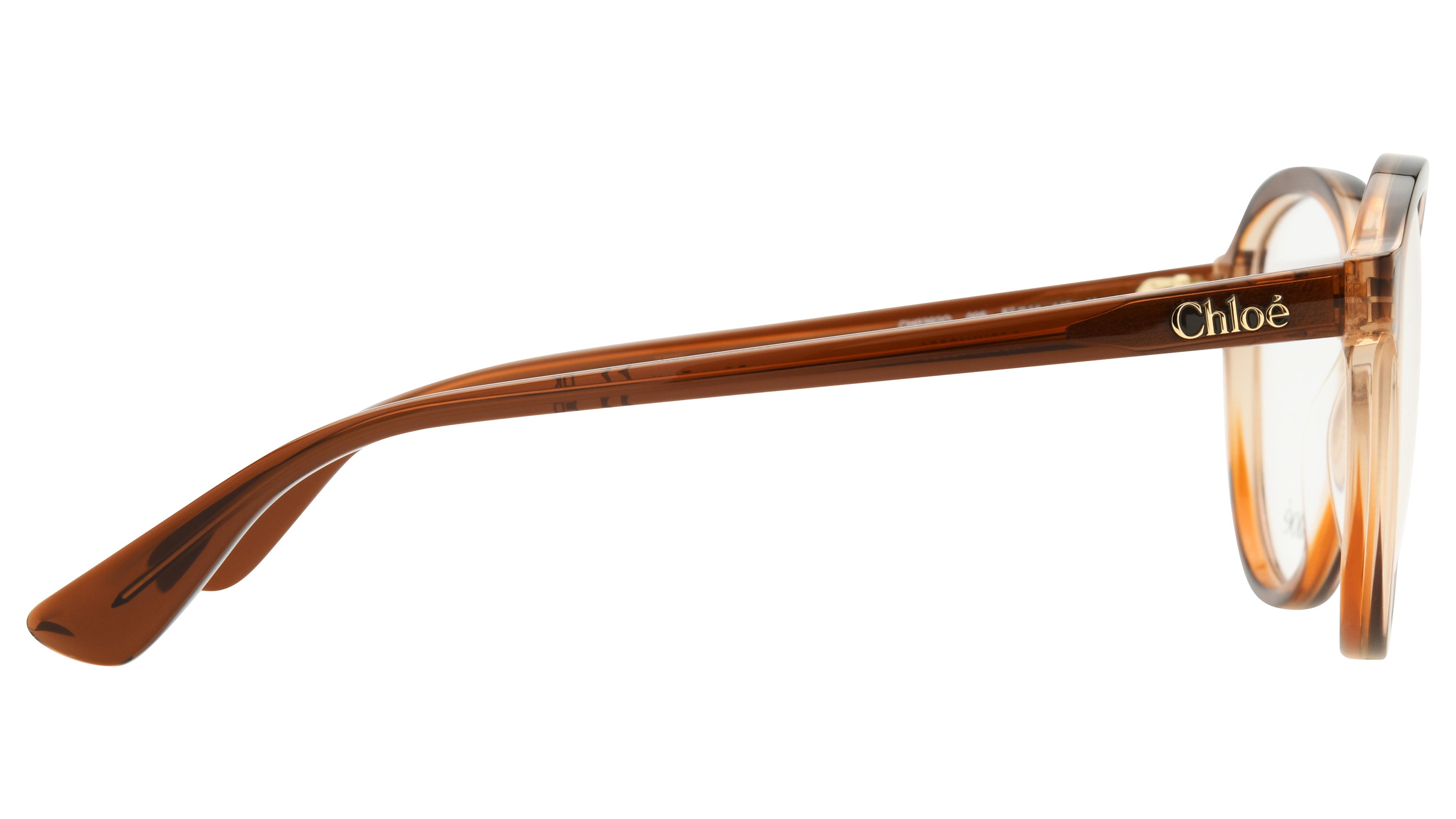 Lunettes de vue Chloé Femme Marron Ovale Ch0392O Droite