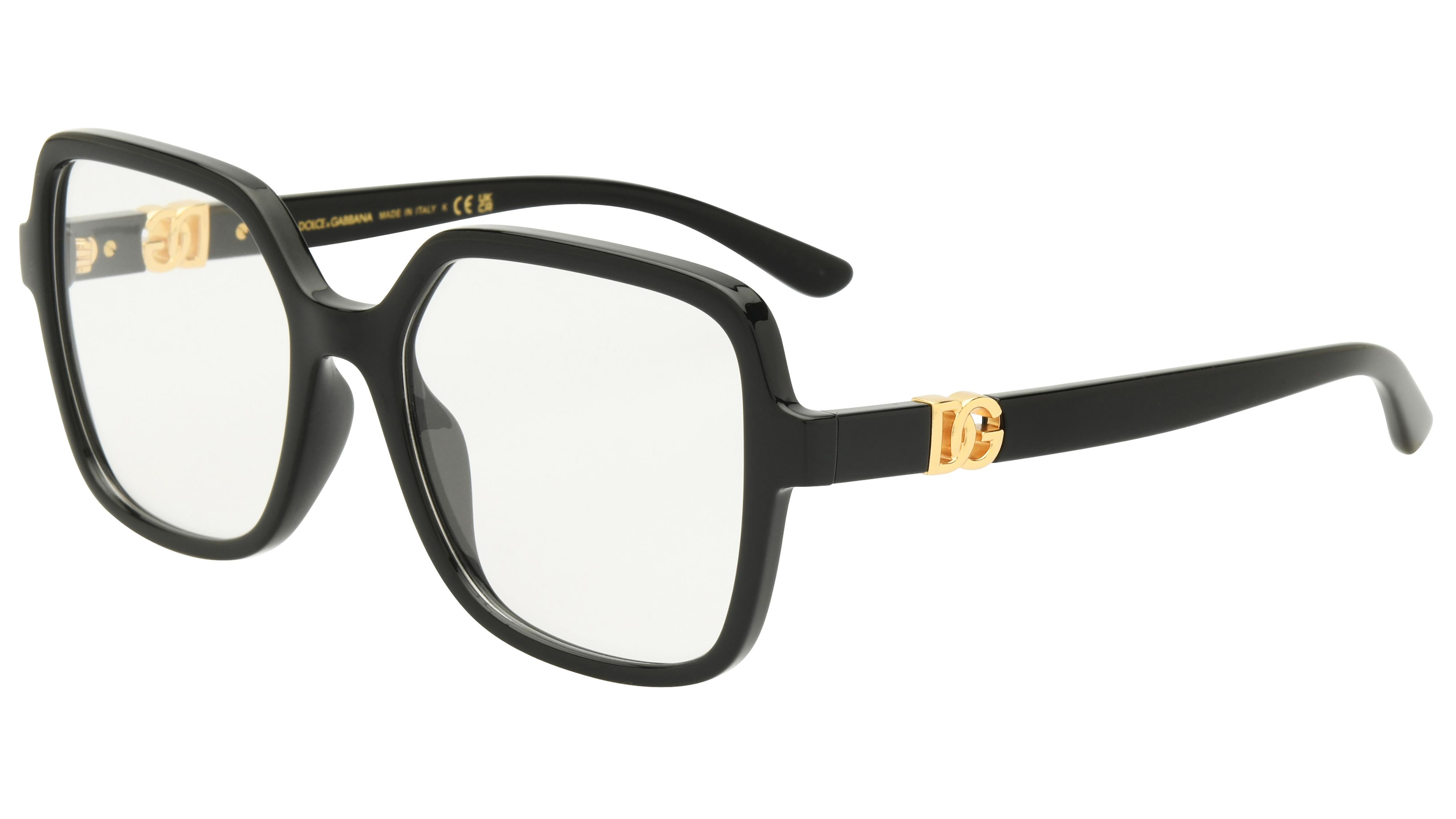 Lunettes de vue  Femme Noir Carré dg5105u Trois-Quart