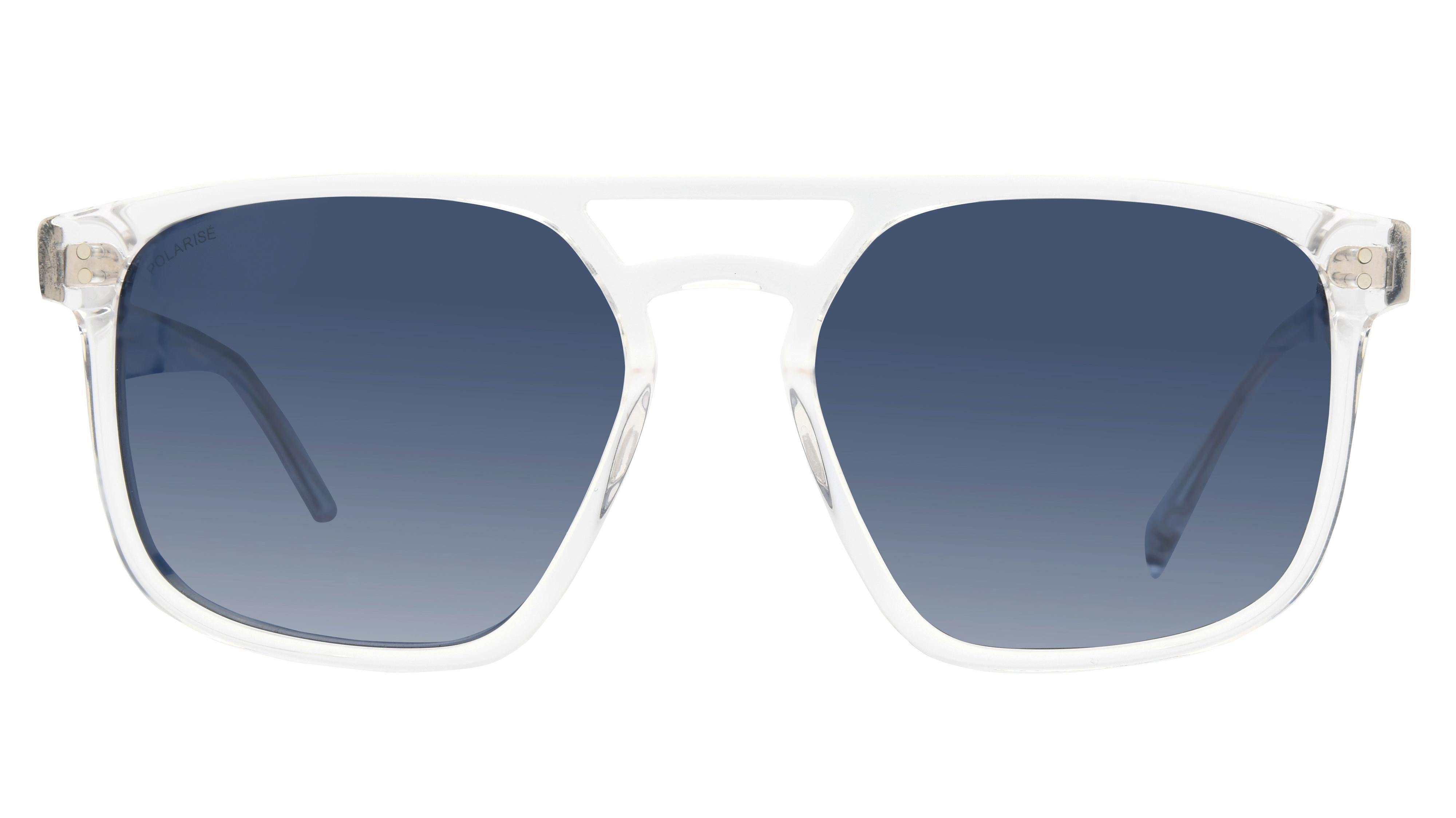 Lunettes de soleil Signature Krys Homme Transparent Rectangle Skj2537-D Face